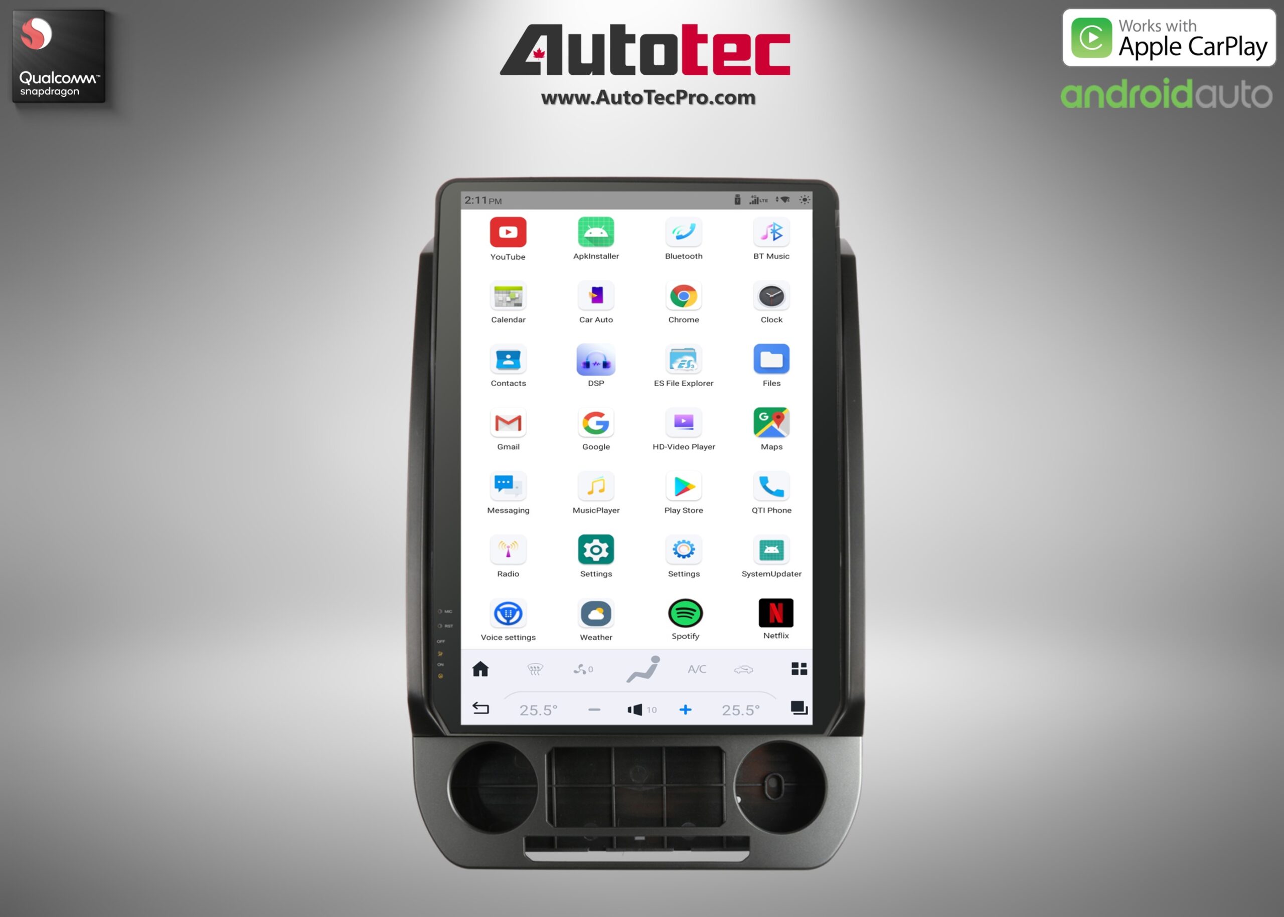 Ford Expedition (2018 – 2021) 14.4″ IPS QHD 2K Touch-Screen Navigation & Infotainment System | Android 13 | GPS | BT | Wifi | CarPlay | SYNC | 4G LTE