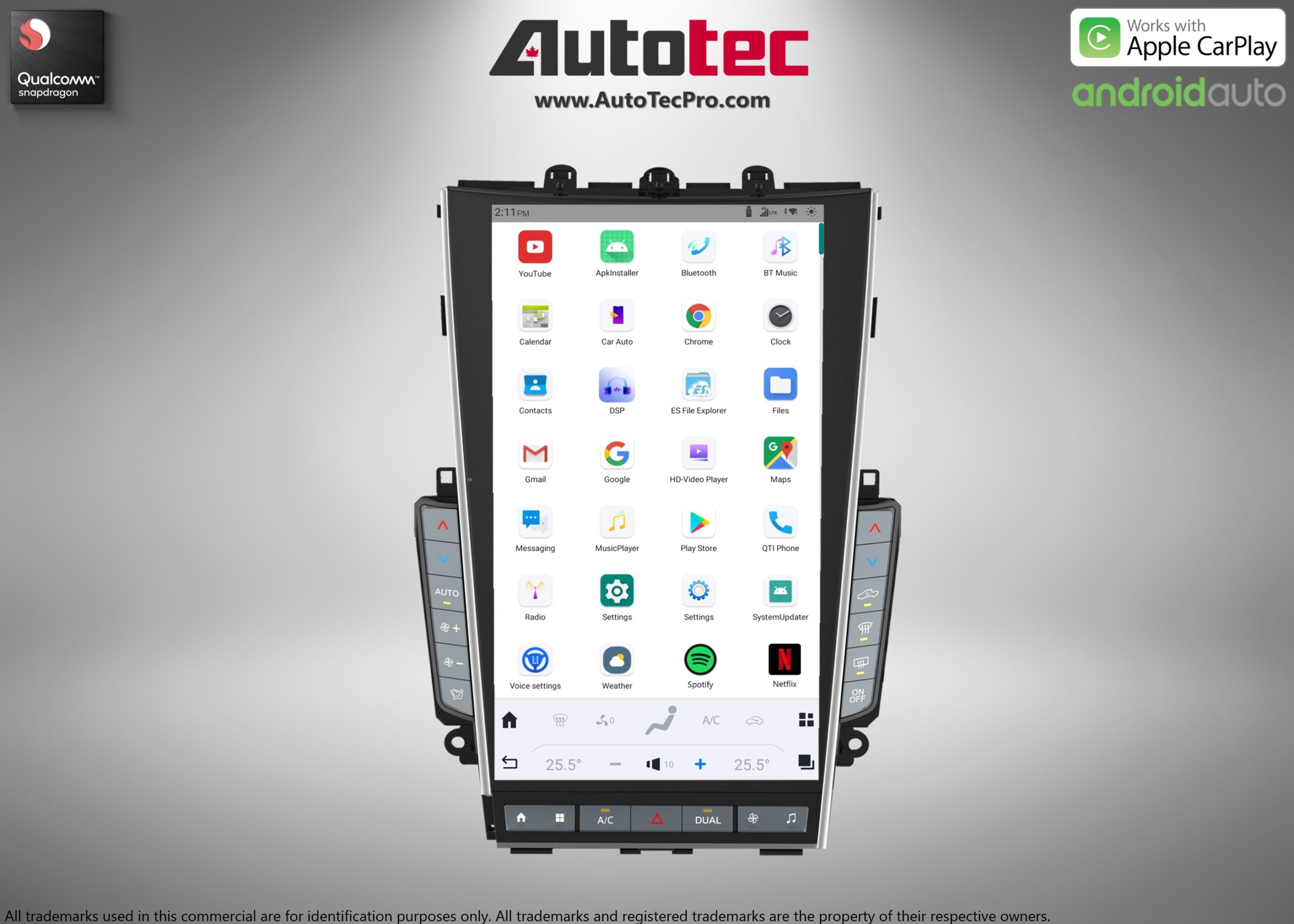 Infiniti Q50 / Q60 (2020 – 2023) 13.6″ (Mark 7) IPS HD 1080P Touch-Screen Navigation & Infotainment System | Android 13 | GPS | BT | Wifi | 4G LTE | CarPlay