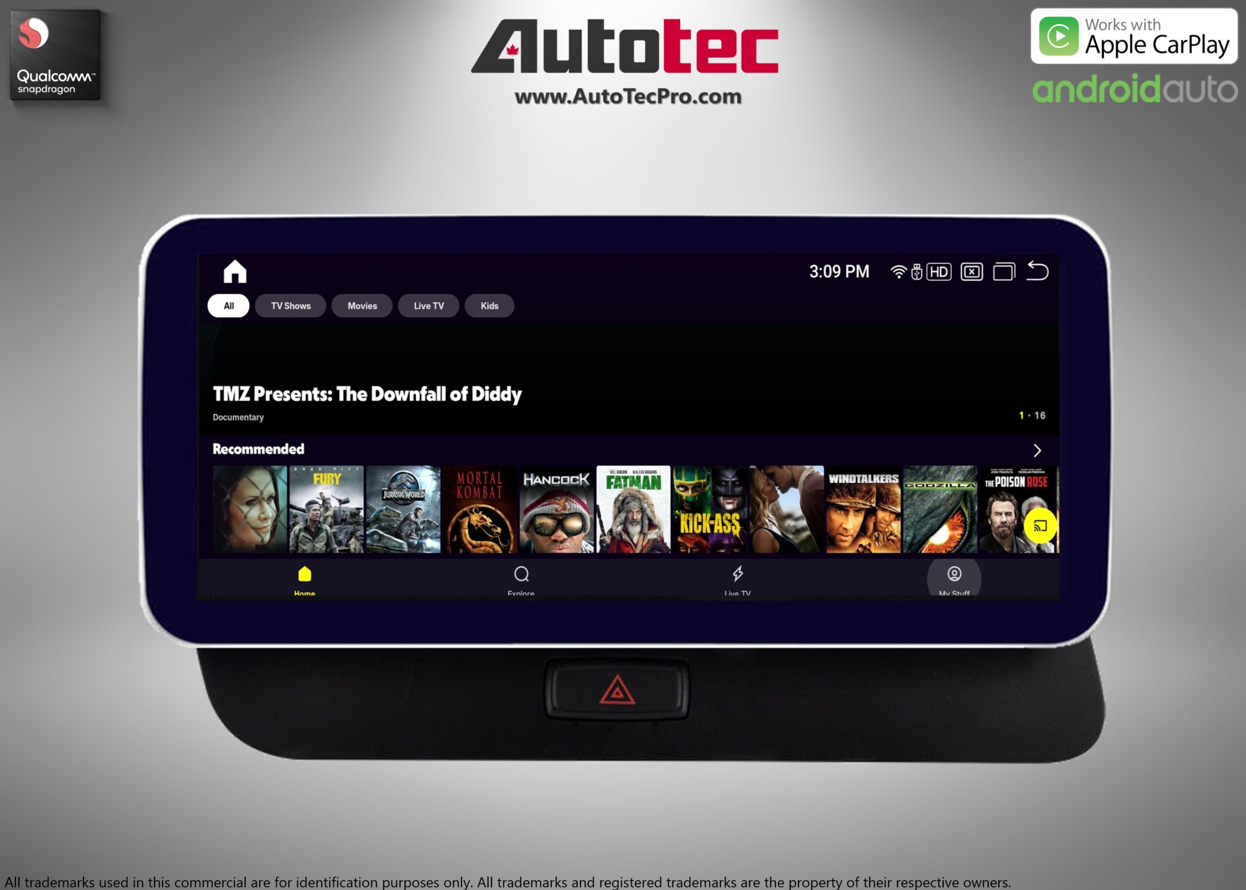 AUDI Q5 / SQ5 (2008 – 2018) OEM FIT 10.25″ / 12.3″ HD IPS Touch-Screen Android Navigation & Infotainment System | Android 14 | GPS | BT | Wifi | 4G LTE | CarPlay | Android Auto | Camera | MMI-3G | MMI-3G+