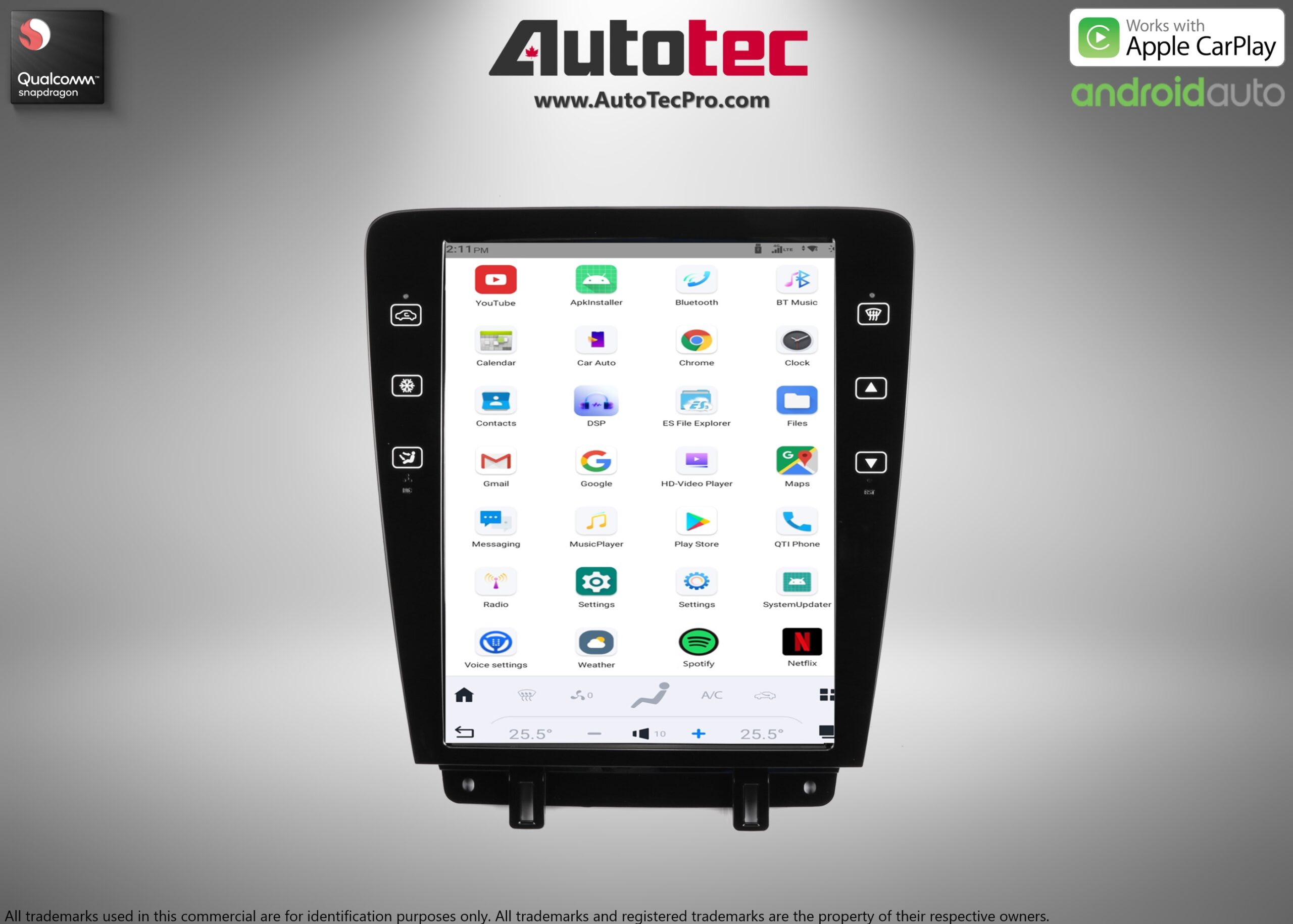 Ford Mustang (2010 – 2014)  12.1″ HD Touch-Screen Navigation & Infotainment System | Android 13 | GPS | BT | WiFi | Camera | CarPlay