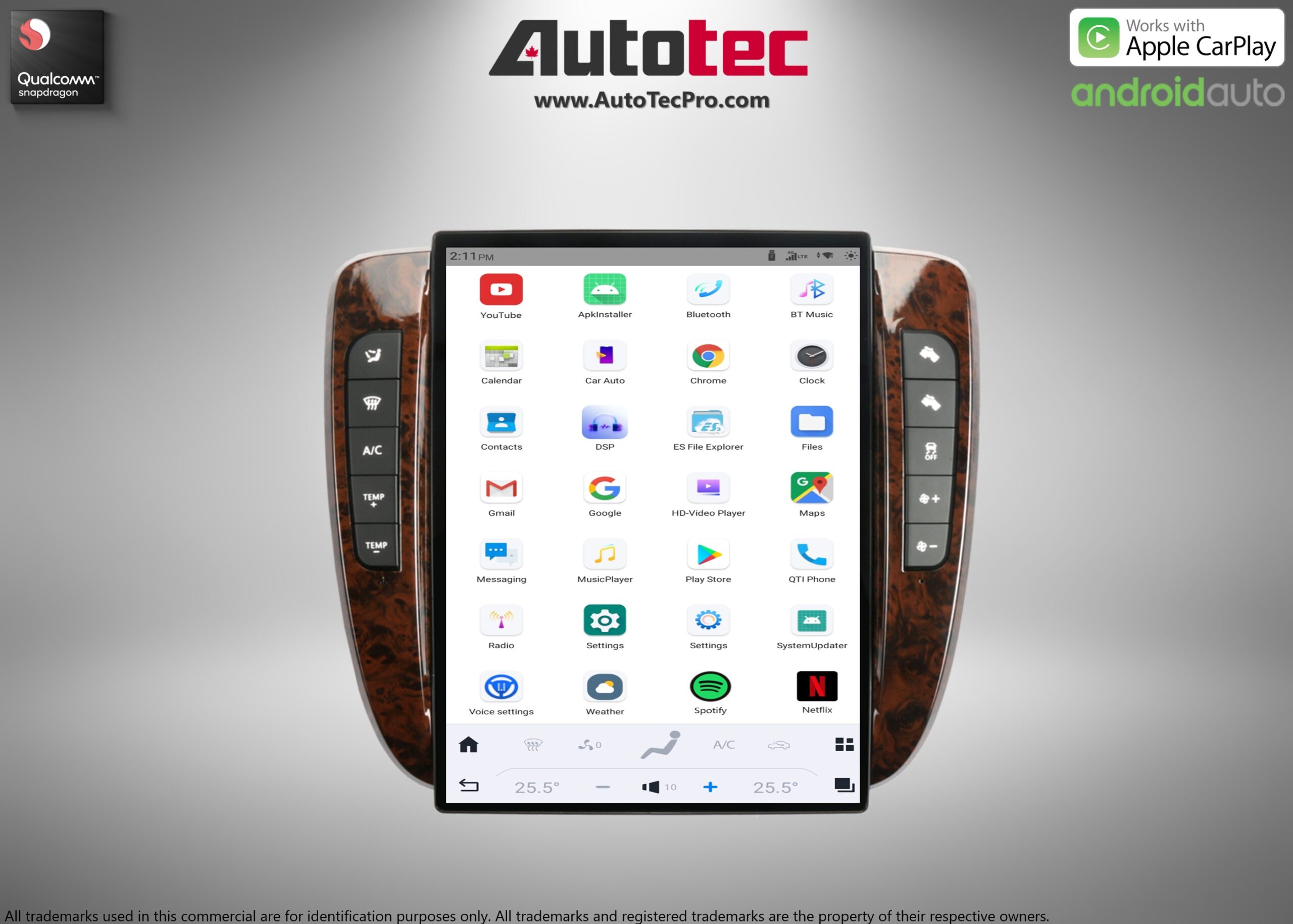 Chevrolet Tahoe / Suburban / Silverado / Avalanche / GMC Yukon / Sierra (2007 – 2014) 13.8″ IPS HD Touch-Screen Navigation & Infotainment System | Android 13 | GPS | BT | Wifi | CarPlay | Android Auto | 4G LTE