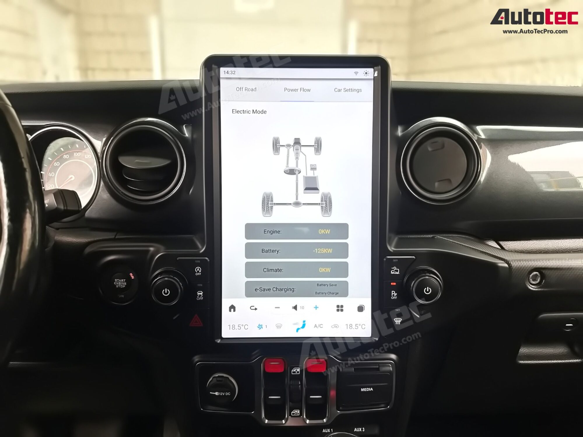 Jeep Wrangler (2018 – 2023) 13.6″ IPS HD Touch-Screen Navigation & Infotainment System | Android 13 | GPS | BT | Wifi | CarPlay