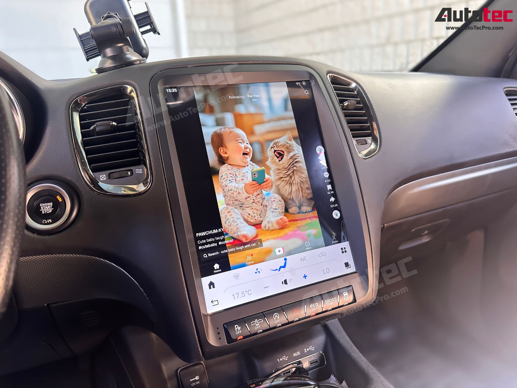 Dodge Durango (2011 – 2013) 13.8″ IPS HD Touch-Screen Android Navigation System | Android 13 | GPS | BT | Wifi | CarPlay | Android Auto | 4G LTE