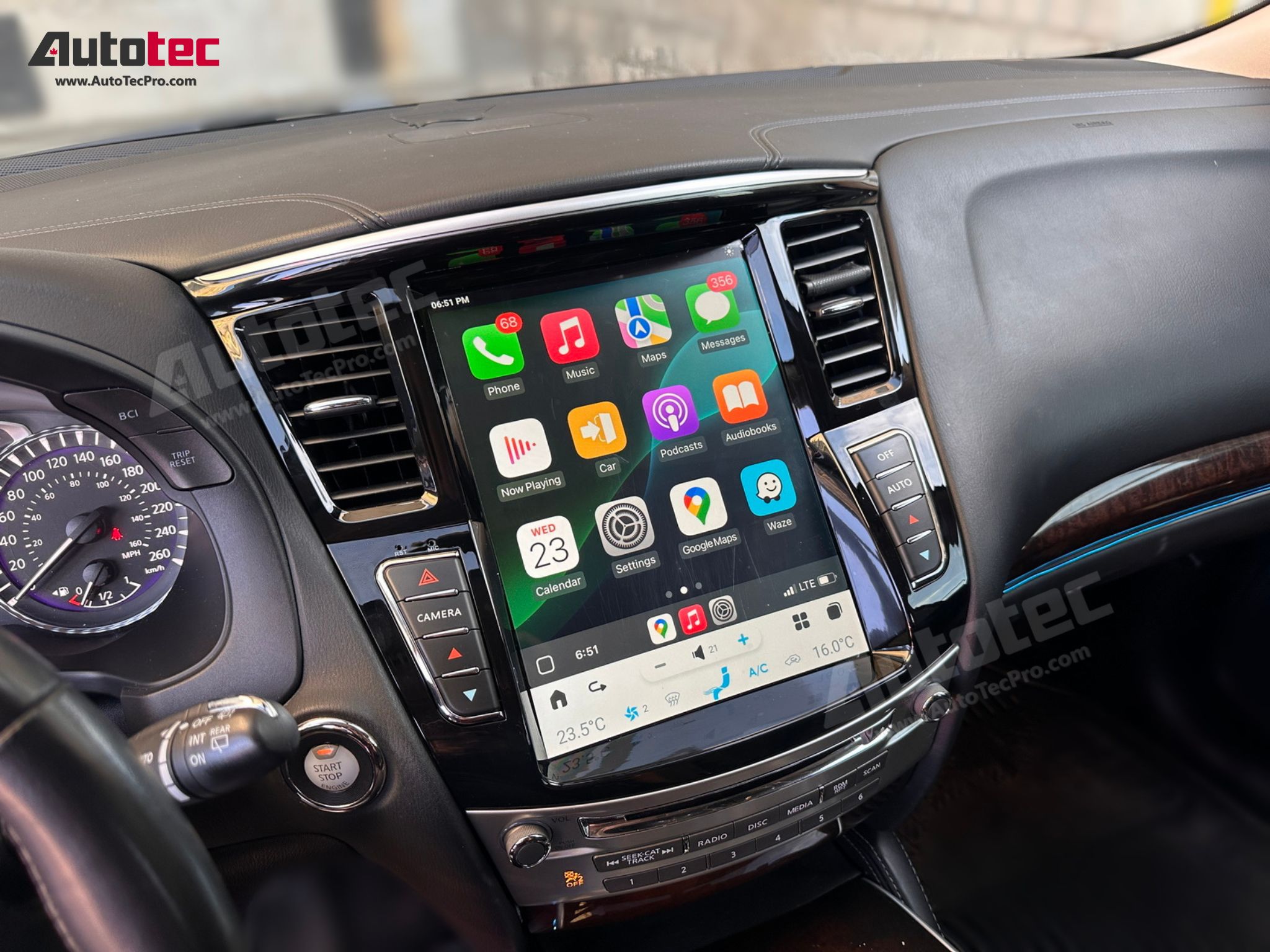 Infiniti QX60 / JX35 (2013 – 2020) 12.1” HD IPS Touch-Screen Navigation & Infotainment System | Android 13 | GPS | BT | Wifi | CarPlay | Android Auto | 4G LTE