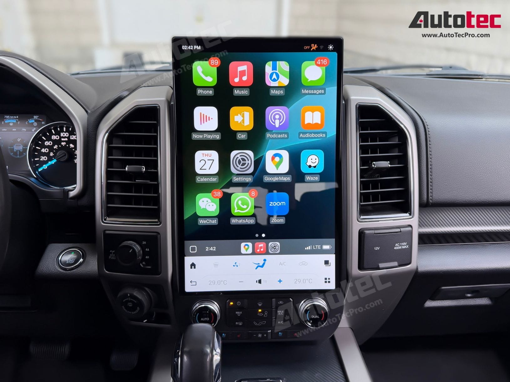 Ford F150 F250 F350 F450 (2015 – 2021) 17″ IPS HD Touch-Screen Navigation & Infotainment System | Android 13 | GPS | BT | Wifi | CarPlay | SYNC | 4G LTE