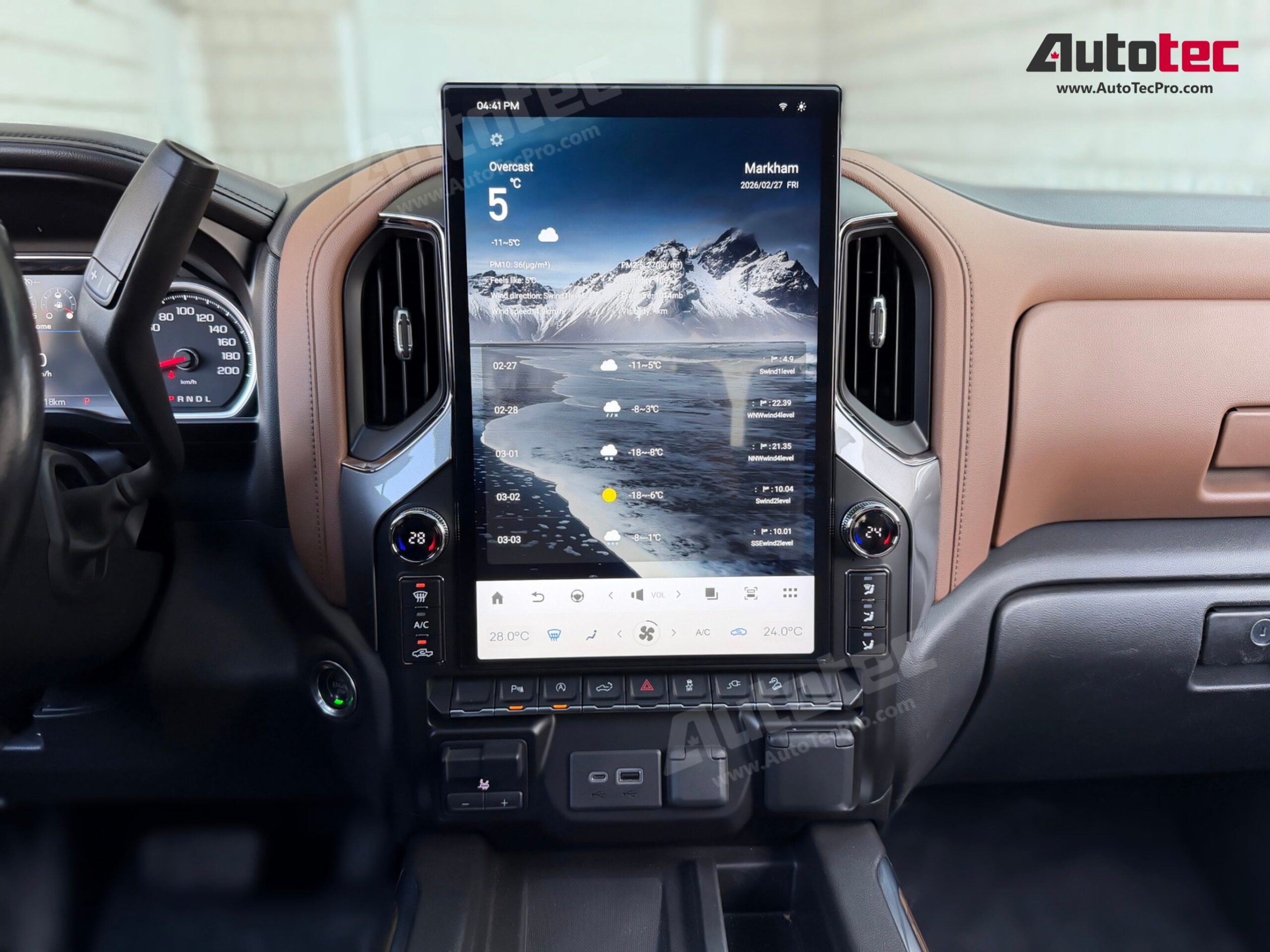 Chevrolet Silverado / GMC Sierra (2019 – 2026) 17.2″ IPS HD Touch-Screen Navigation & Infotainment System | Android 14 | GPS | BT | Wifi | CarPlay | Onstar | 4G LTE