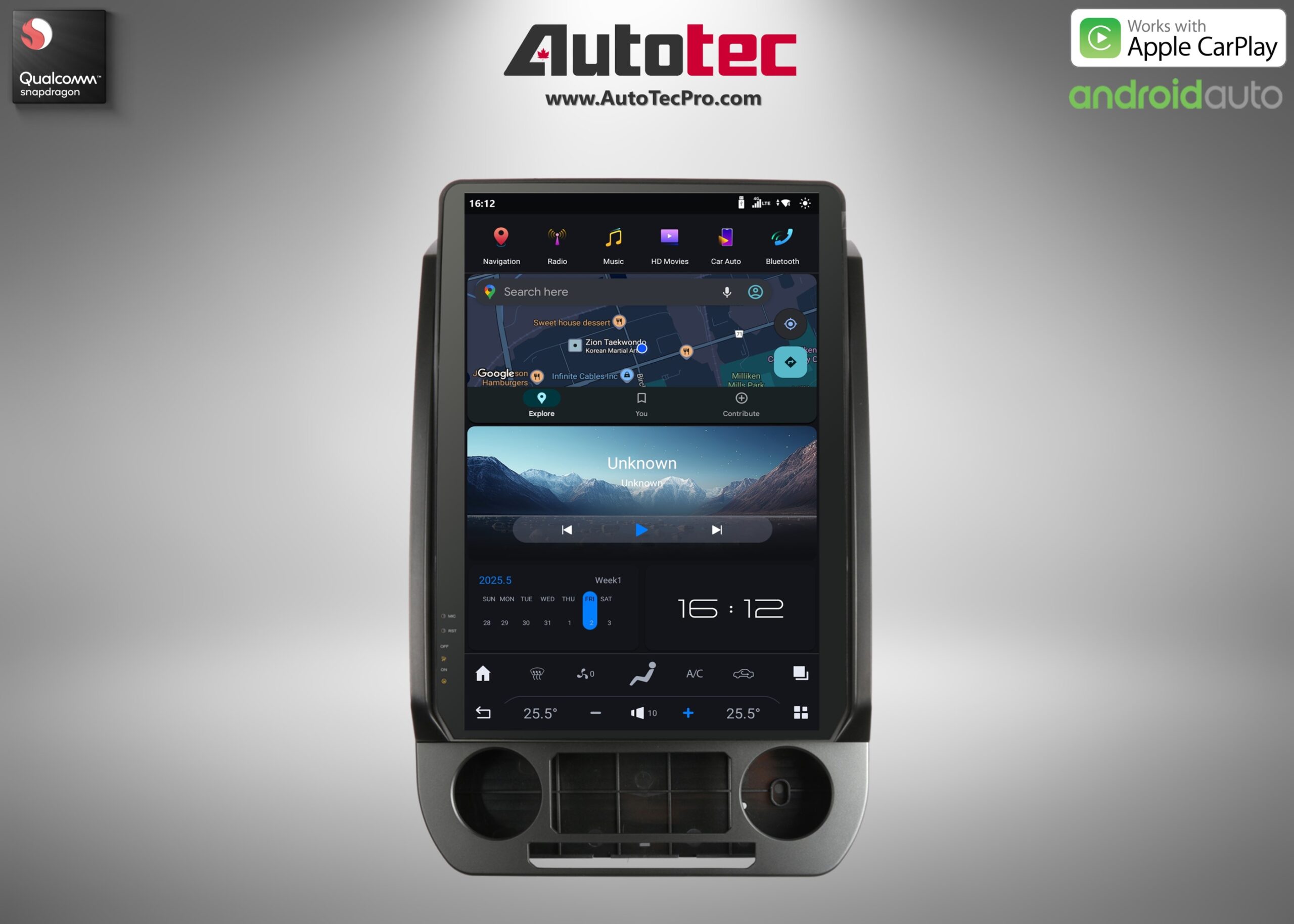 Ford F150 (2015 – 2021) 14.4″ IPS QHD 2K Touch-Screen Navigation & Infotainment System | Android 13 | GPS | BT | Wifi | CarPlay | SYNC | 4G LTE