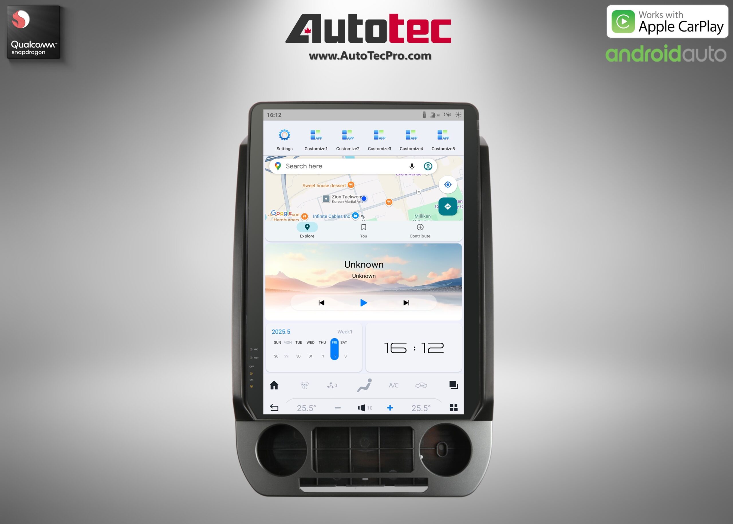 Ford F250 | F350 | F450 (2017 – 2022) 14.4″ IPS QHD 2K Touch-Screen Navigation & Infotainment System | Android 13 | GPS | BT | Wifi | CarPlay | SYNC | 4G LTE