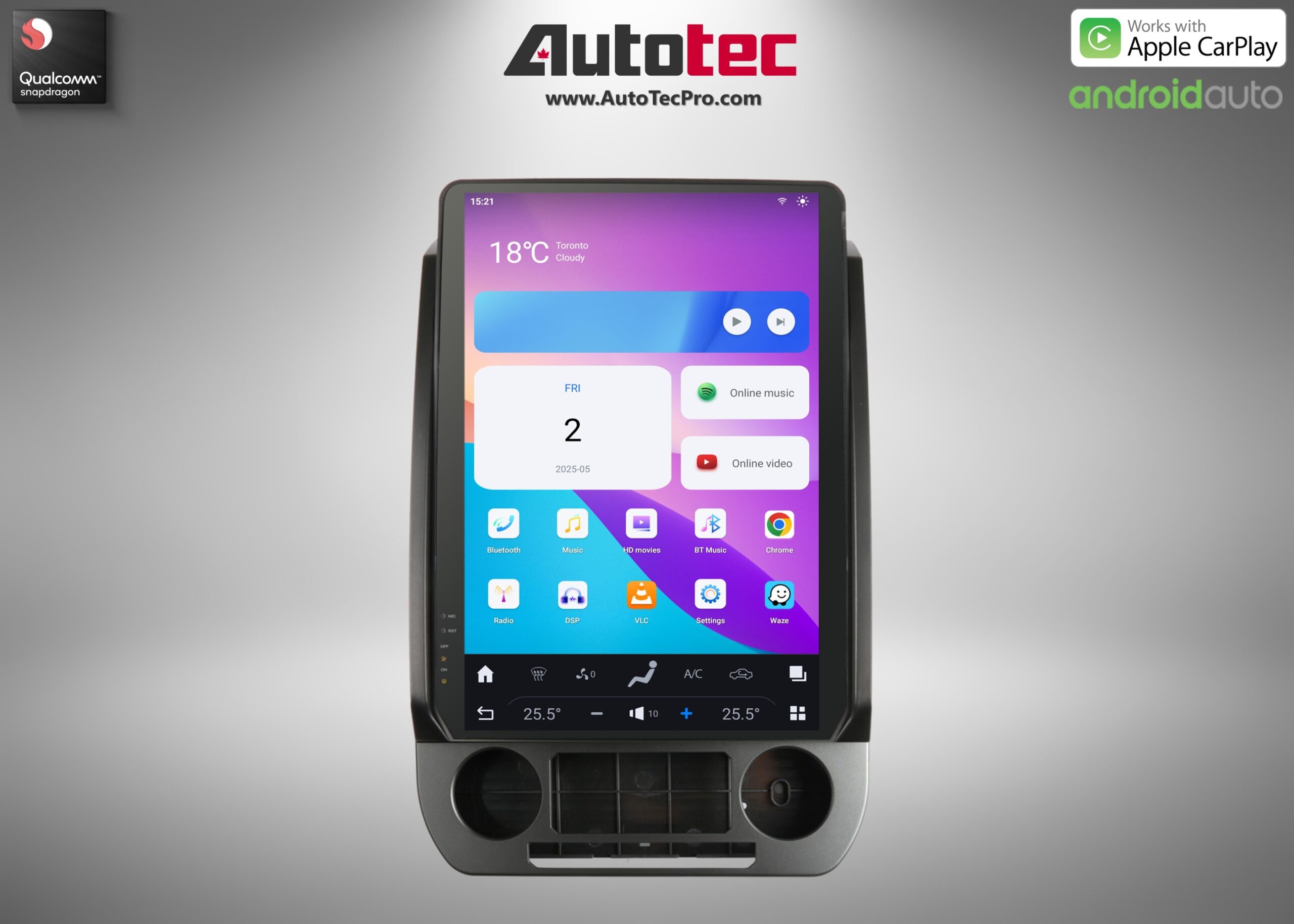 Ford F250 | F350 | F450 (2017 – 2022) 14.4″ IPS QHD 2K Touch-Screen Navigation & Infotainment System | Android 13 | GPS | BT | Wifi | CarPlay | SYNC | 4G LTE