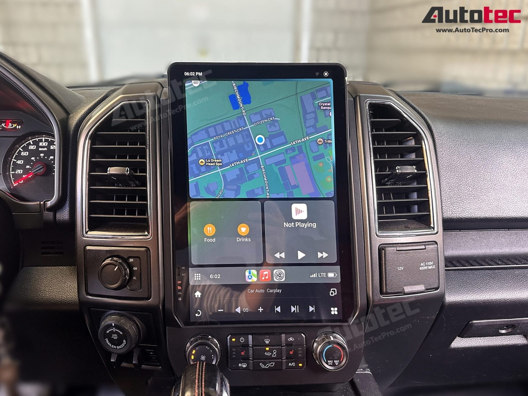 Ford F250 | F350 | F450 (2017 – 2022) 14.4″ IPS QHD 2K Touch-Screen Navigation & Infotainment System | Android 13 | GPS | BT | Wifi | CarPlay | SYNC | 4G LTE