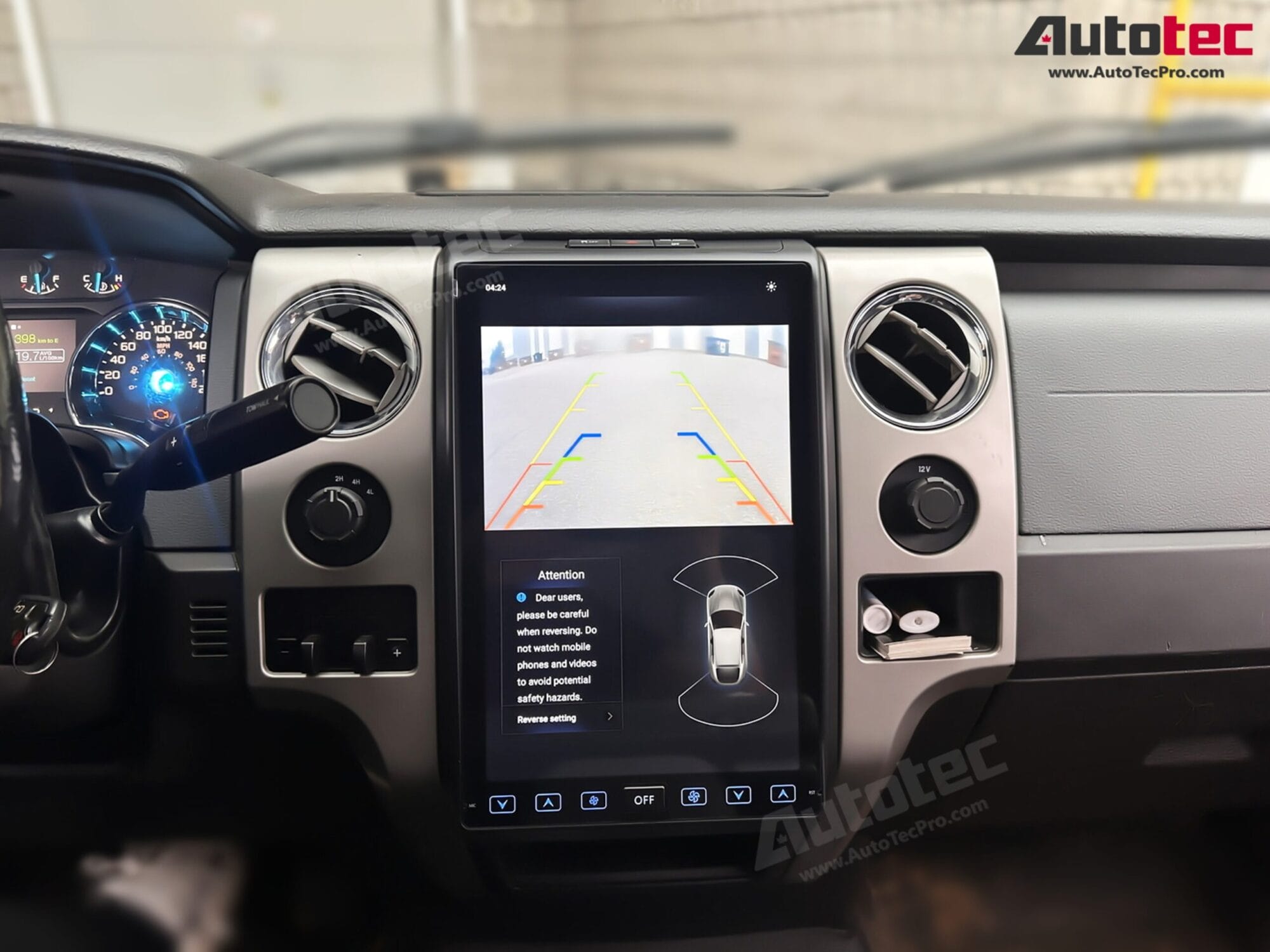 Ford F150 (2009 – 2014) 14.4″ IPS QHD 2K Touch-Screen Android Navigation System | Android 13 | GPS | BT | Wifi | CarPlay | Android Auto | 4G LTE