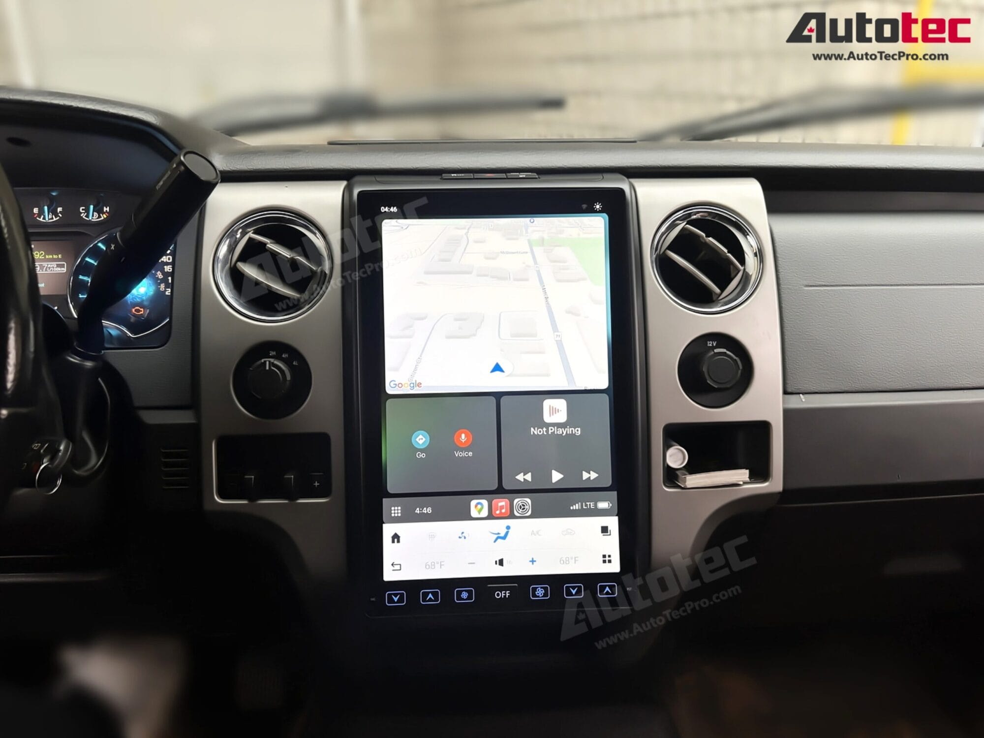 Ford F150 (2009 – 2014) 14.4″ IPS QHD 2K Touch-Screen Android Navigation System | Android 13 | GPS | BT | Wifi | CarPlay | Android Auto | 4G LTE