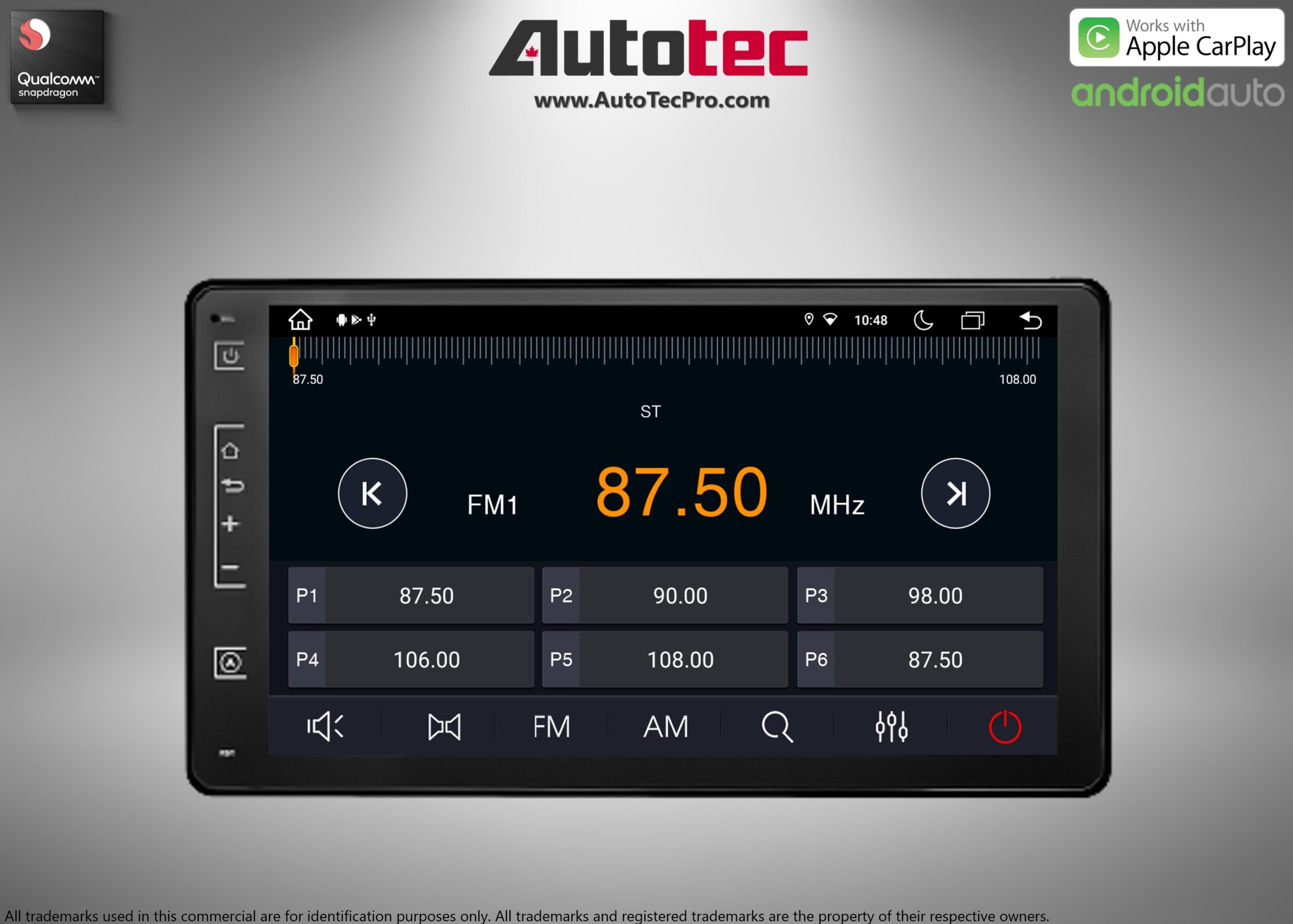 Toyota Sienna (2015 – 2020) 9″ HD Touch-Screen Android Navigation System | Android 13 | GPS | BT | WiFi | CarPlay