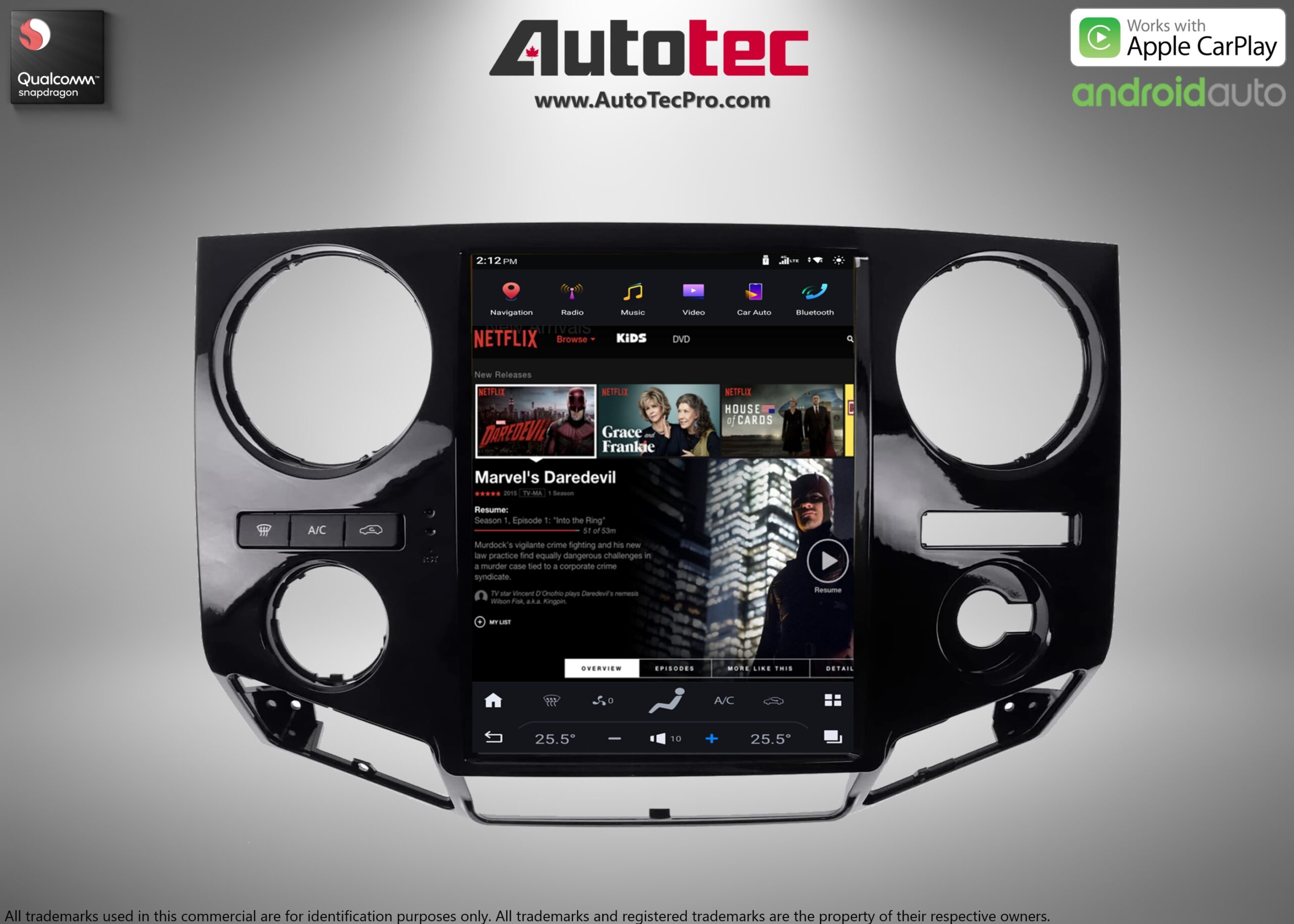 Ford F250 F350 (2009 – 2016) 12.1″ IPS HD Touch-Screen Navigation & Infotainment System | Android 13 | GPS | BT | Wifi | 4G LTE | CarPlay | Camera