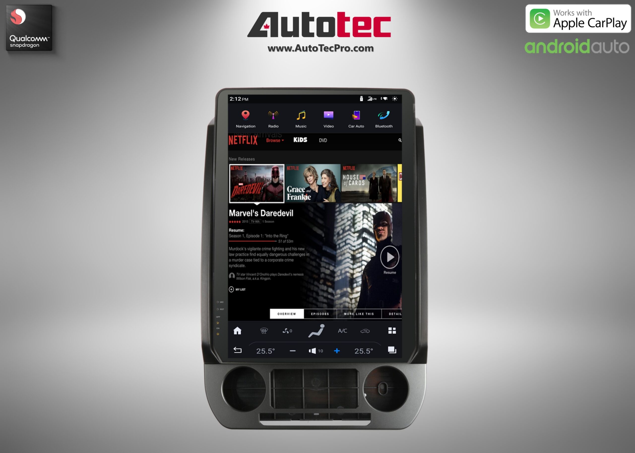 Ford Expedition (2018 – 2021) 14.4″ IPS QHD 2K Touch-Screen Navigation & Infotainment System | Android 13 | GPS | BT | Wifi | CarPlay | SYNC | 4G LTE