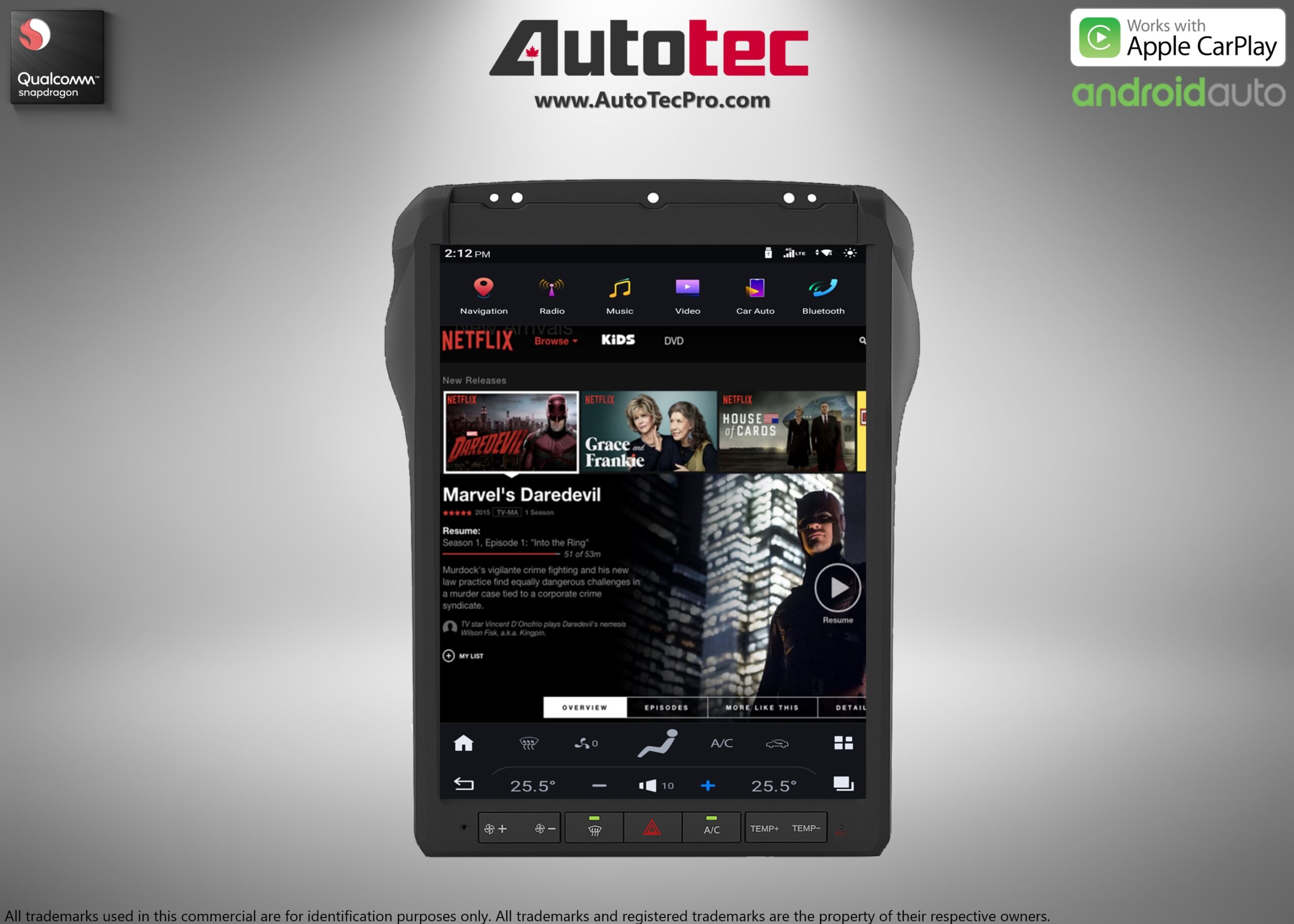 Ford F250 F350 F450 (2013 – 2016) 12.1″ IPS HD Touch-Screen Navigation & Infotainment System | Android 13 | GPS | BT | Wifi | 4G LTE | CarPlay | SYNC 2