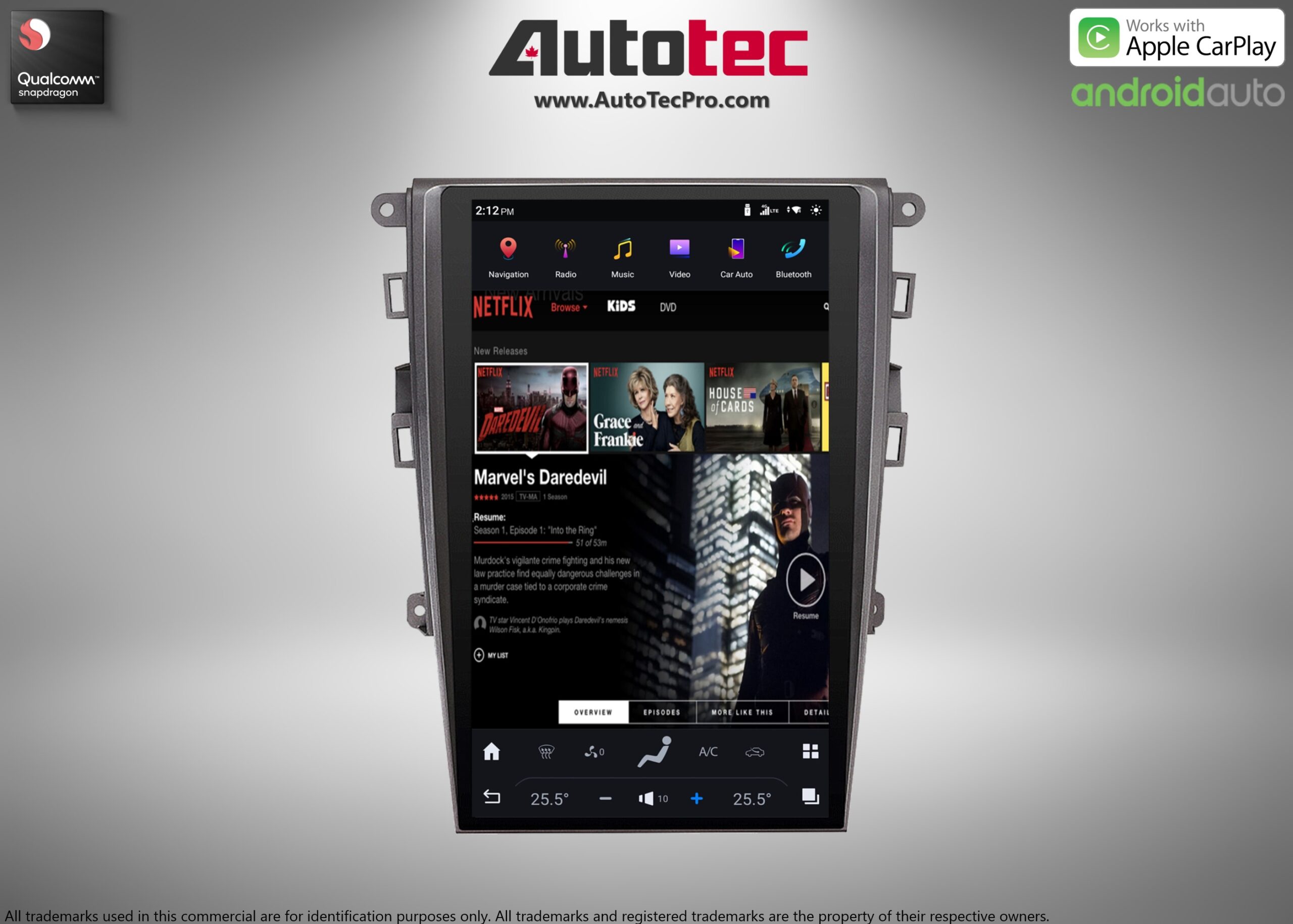 Ford Fusion (2013 – 2020) 13.6″ IPS HD Touch-Screen Android Navigation System | Android 13 | GPS | BT | Wifi | CarPlay | SYNC | 4G LTE