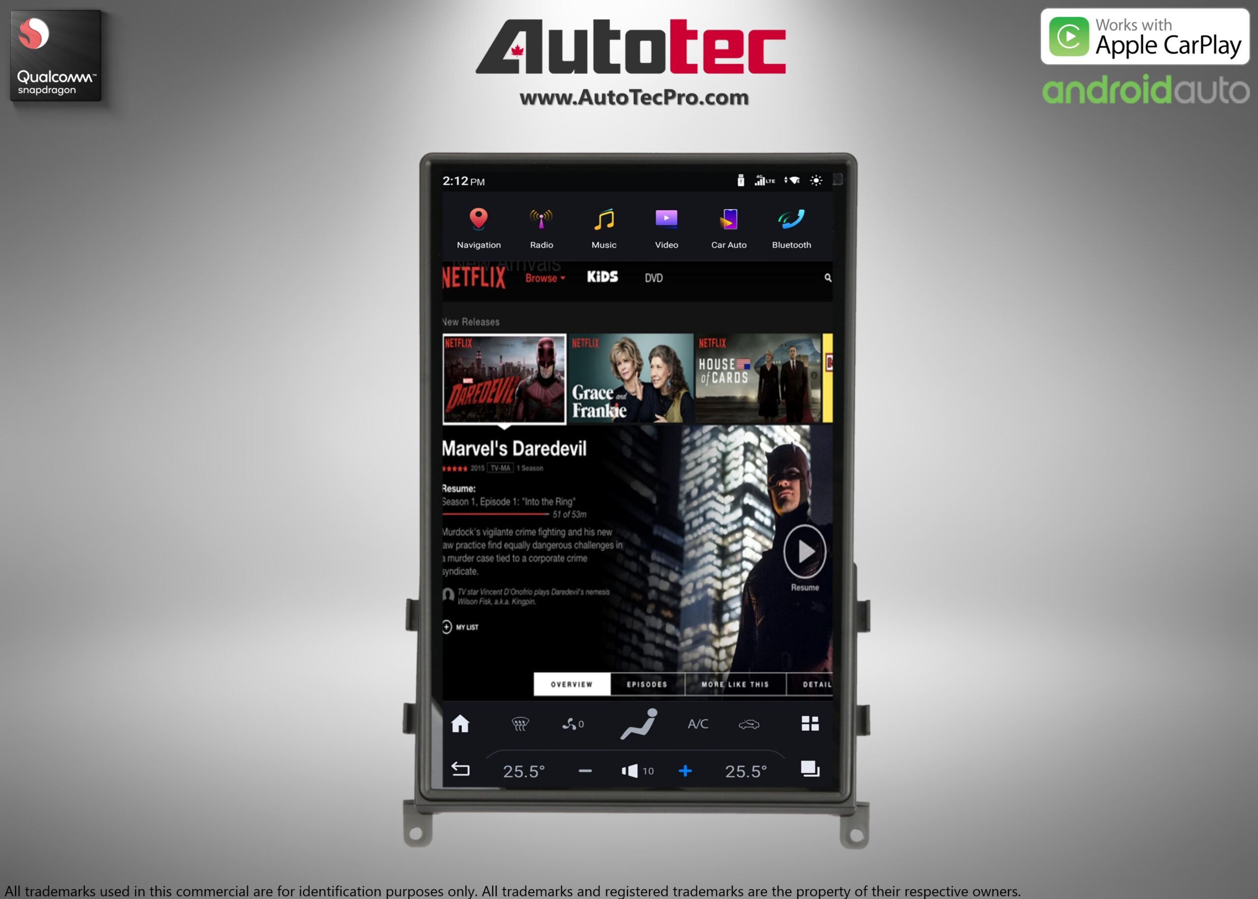 Nissan GTR (2009 – 2015) 14.4″ IPS QHD 2K Touch-Screen Android Navigation System | Android 13 | GPS | BT | Wifi | CarPlay | Android Auto | 4G LTE