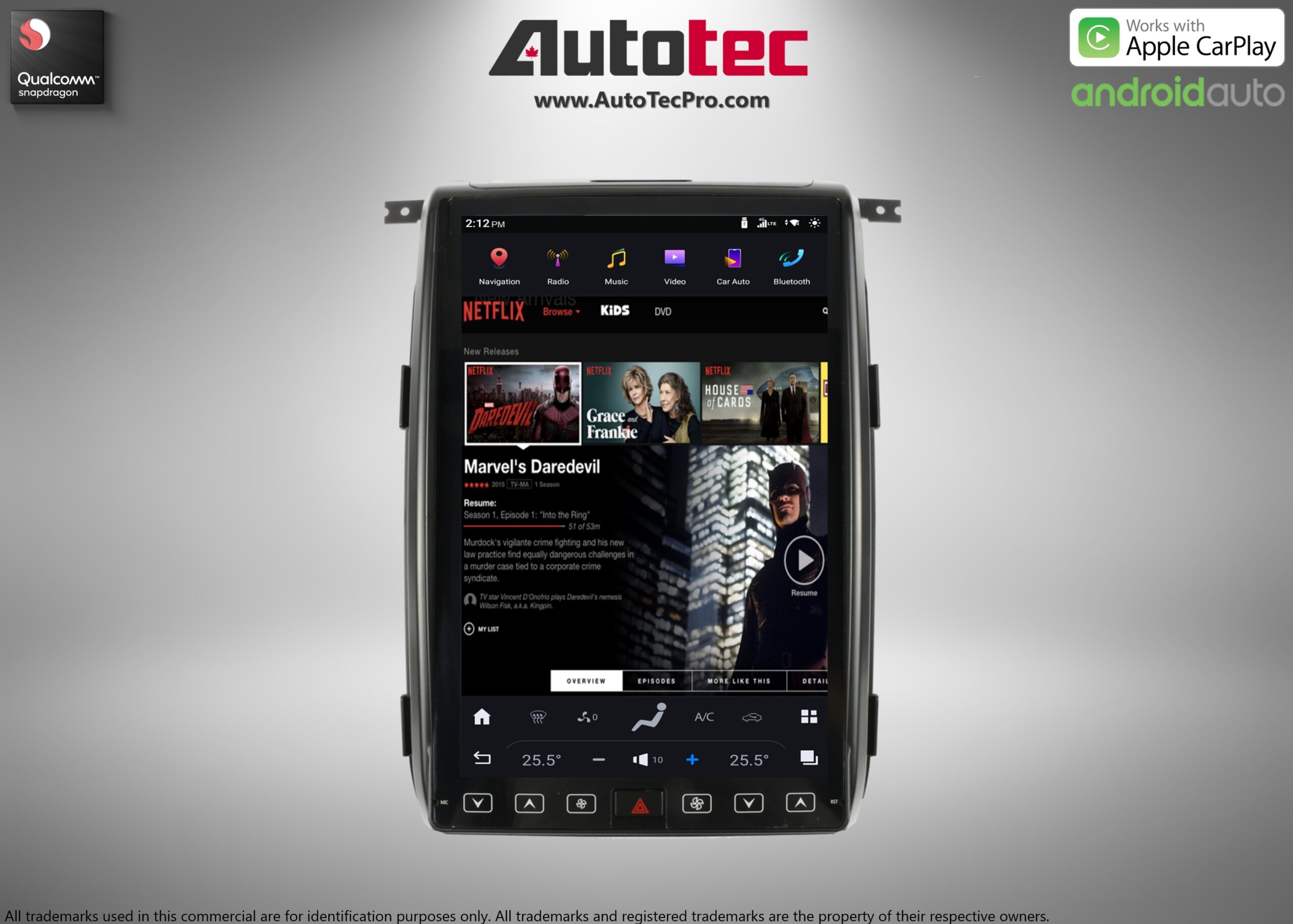 Ford F150 (2013 – 2014) 14.4″ IPS QHD 2K Touch-Screen Android Navigation System | Android 13 | GPS | BT | Wifi | CarPlay | SYNC | 4G LTE