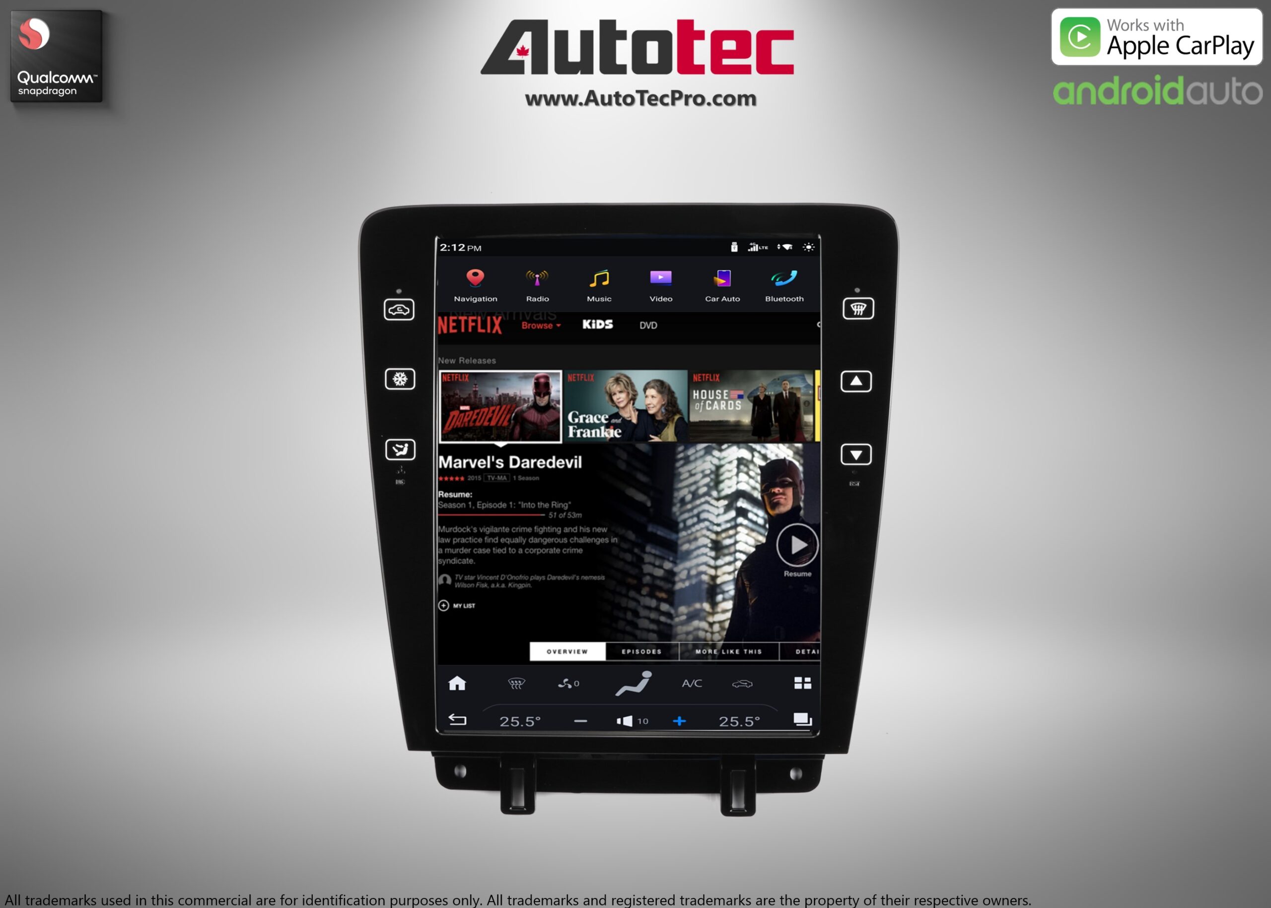 Ford Mustang (2010 – 2014)  12.1″ HD Touch-Screen Navigation & Infotainment System | Android 13 | GPS | BT | WiFi | Camera | CarPlay