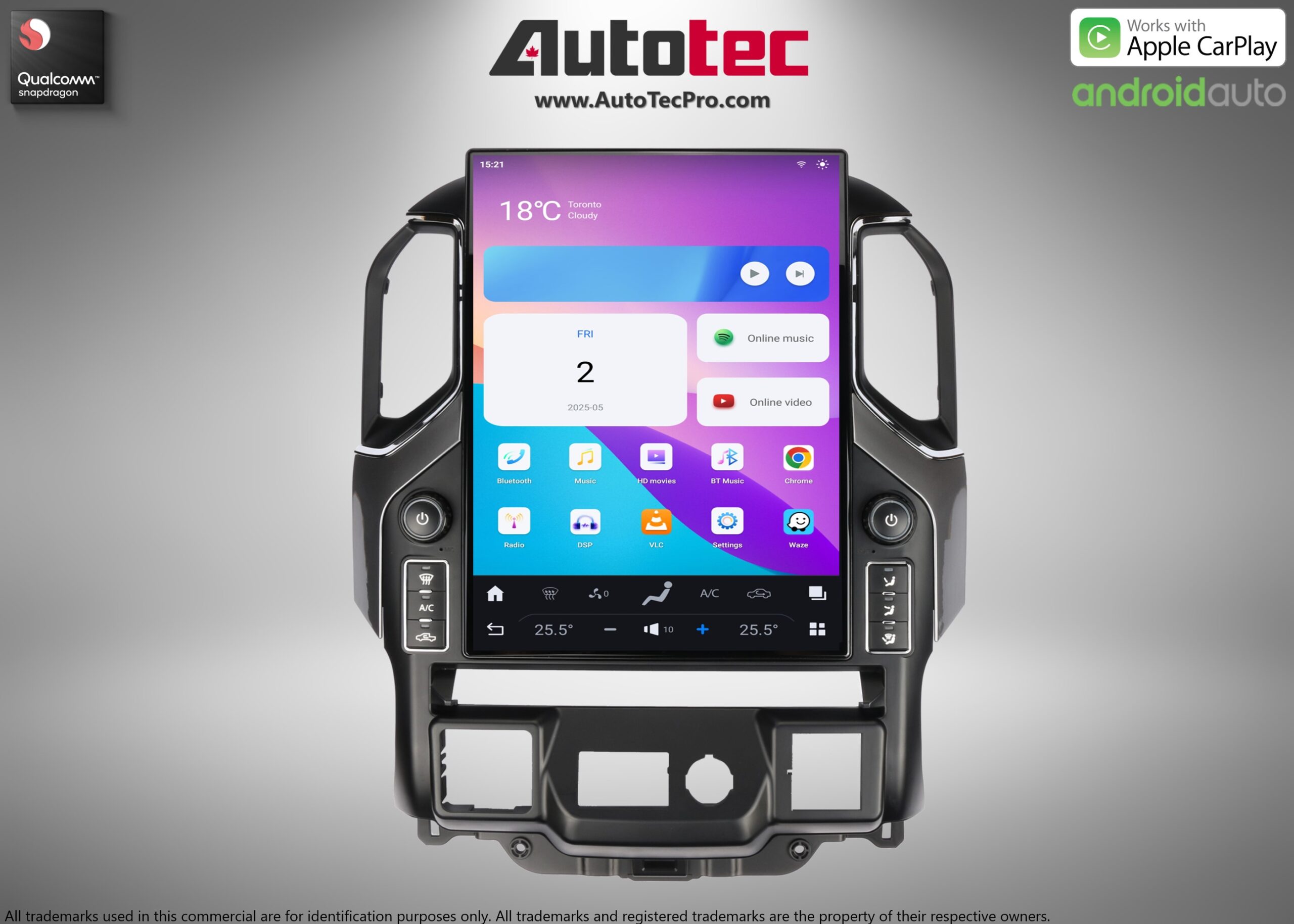 Chevrolet Silverado / GMC Sierra (2019 – 2025) 15.6″ IPS QHD 2K Touch-Screen Navigation & Infotainment System | Android 13 | GPS | BT | Wifi | CarPlay | Onstar | 4G LTE