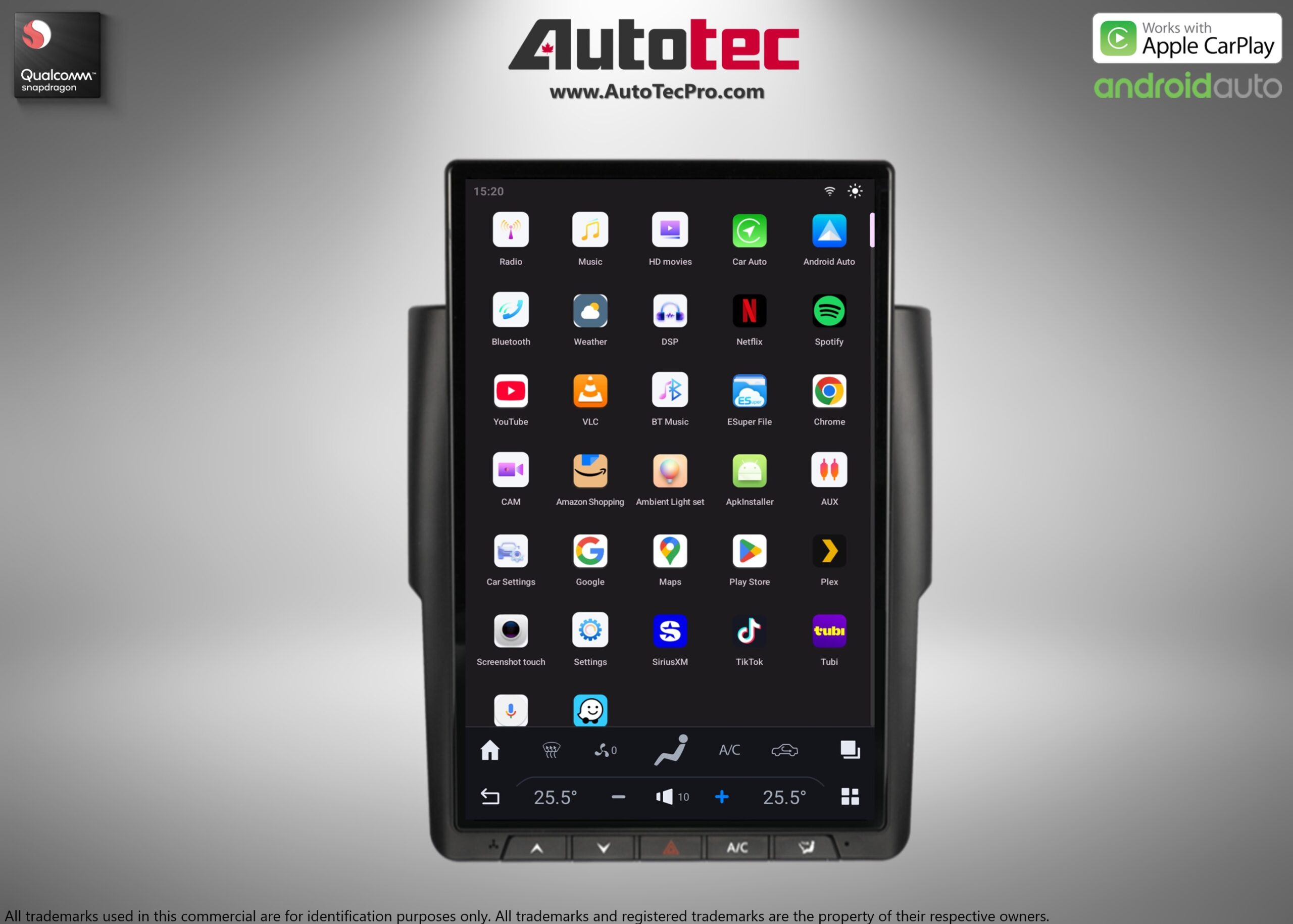 Dodge RAM (2013 – 2018) 14.4″ IPS QHD 2K Touch-Screen Android Navigation System | Android 13 | GPS | BT | Wifi | CarPlay | Android Auto | 4G LTE