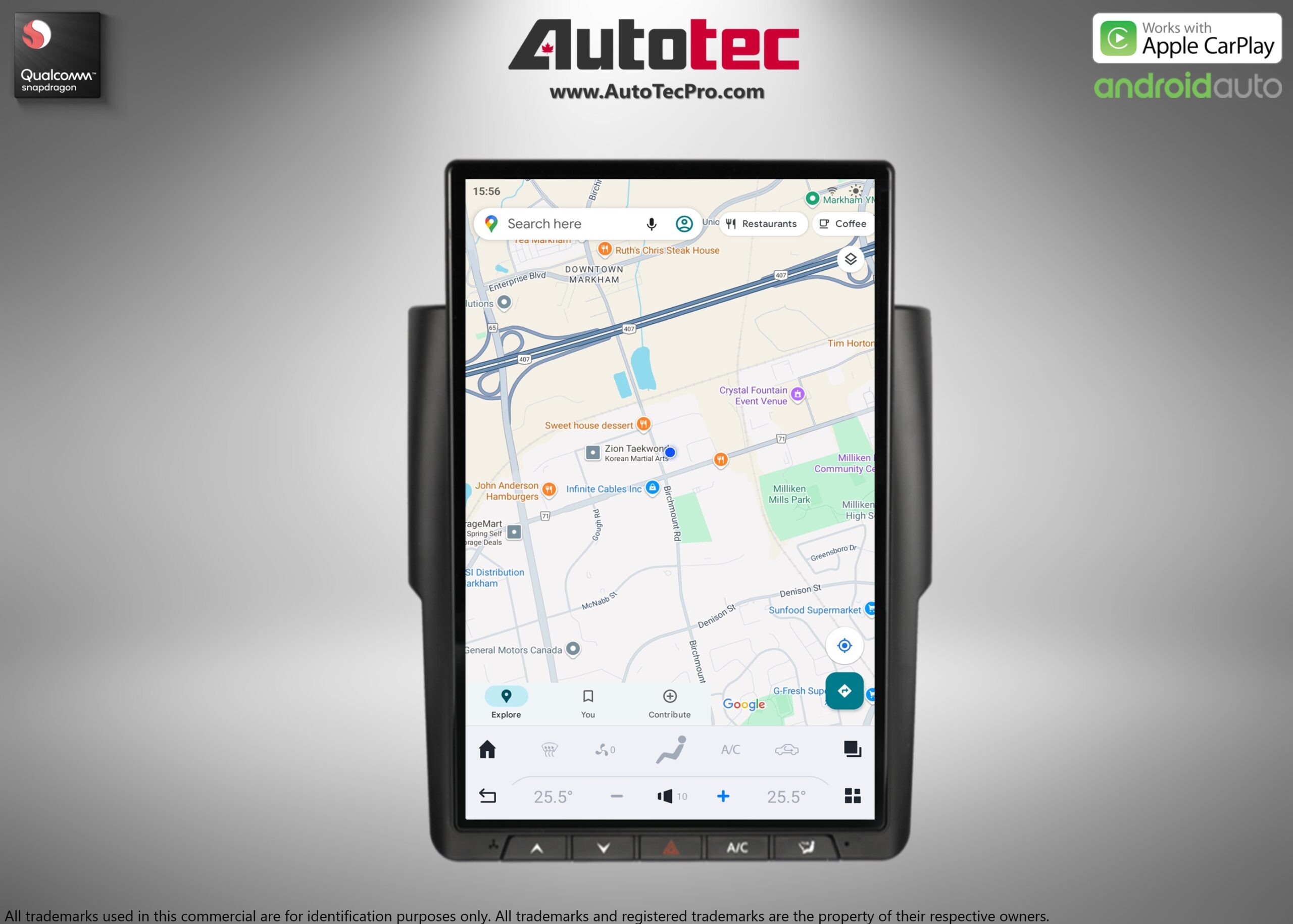 Dodge RAM (2013 – 2018) 14.4″ IPS QHD 2K Touch-Screen Android Navigation System | Android 13 | GPS | BT | Wifi | CarPlay | Android Auto | 4G LTE