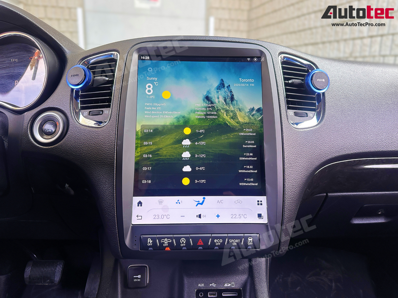Dodge Durango (2014 – 2020) 13.8″ IPS HD Touch-Screen Android Navigation System | Android 13 | GPS | BT | Wifi | CarPlay | Android Auto | 4G LTE
