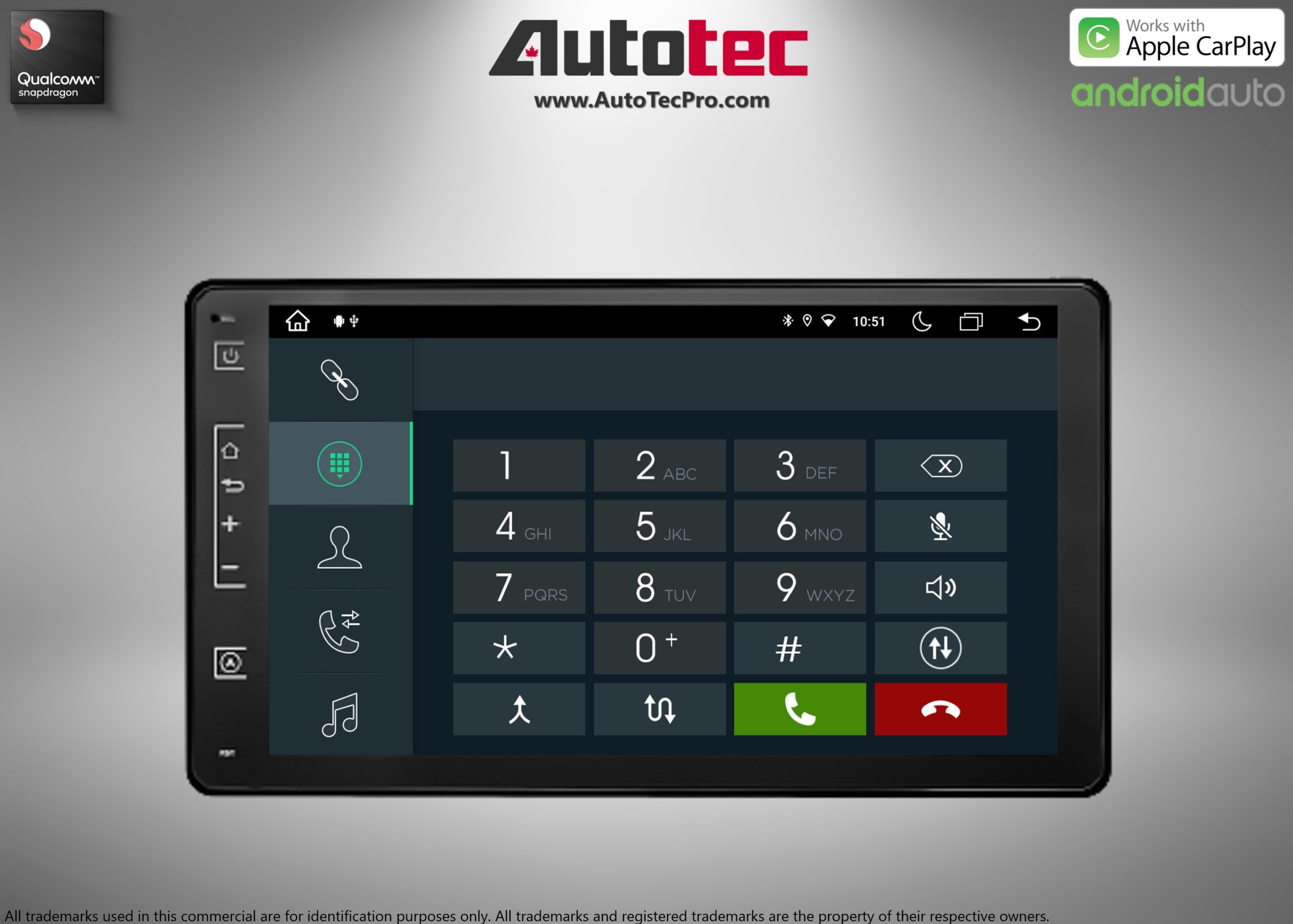 Toyota Sienna (2015 – 2020) 9″ HD Touch-Screen Android Navigation System | Android 13 | GPS | BT | WiFi | CarPlay