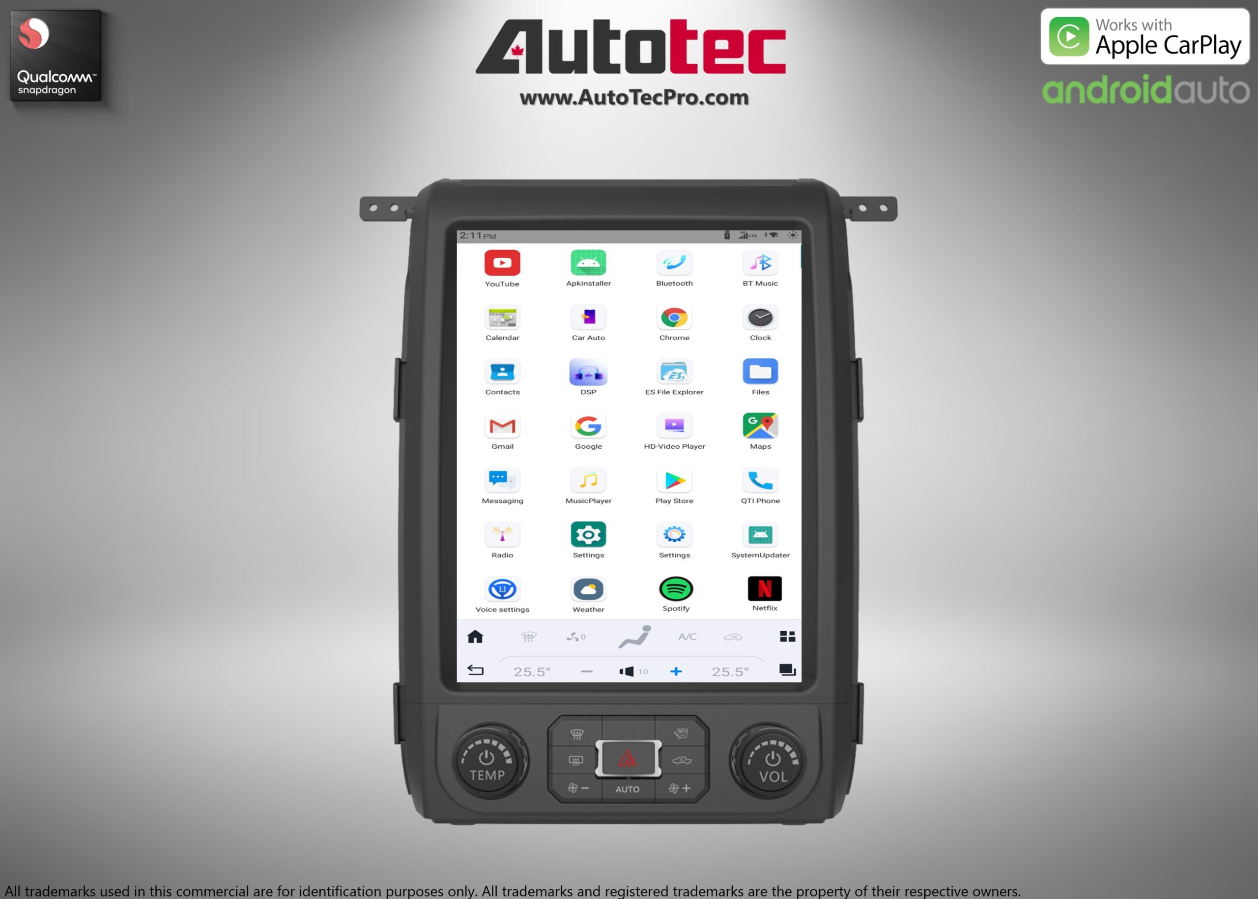 Ford F150 (2013 – 2014) 12.1″ IPS Touch-Screen Android Navigation System | Android 13 | GPS | BT | Wifi | CarPlay | SYNC | 4G LTE