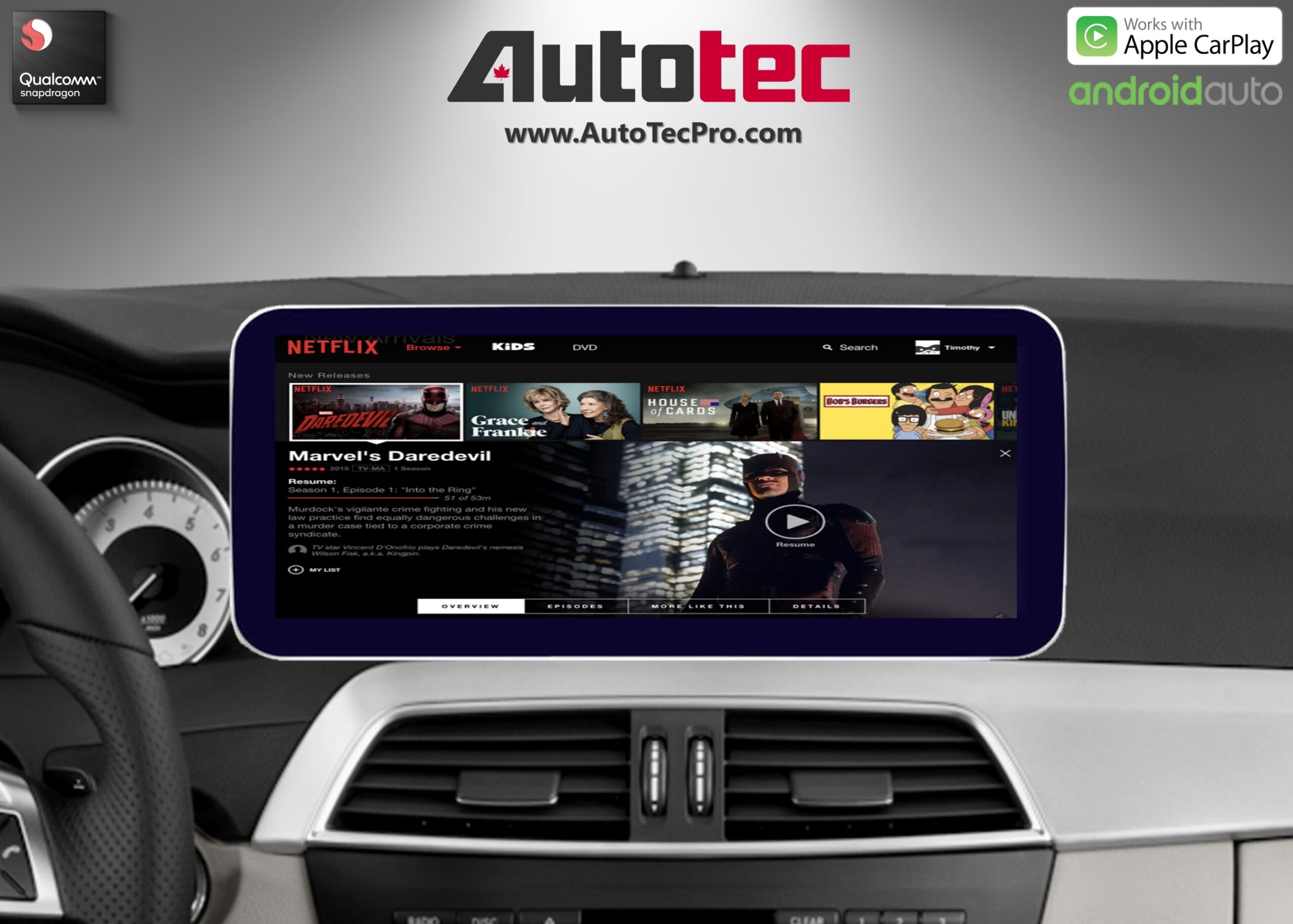 Mercedes-Benz C-Class (2012-2014 | W204 | NTG 4.5) Direct-Fit 10.25″ / 12.3″ HD IPS Touch-Screen Android Navigation System | Android 14 | GPS | BT | Wifi | 4G LTE | CarPlay