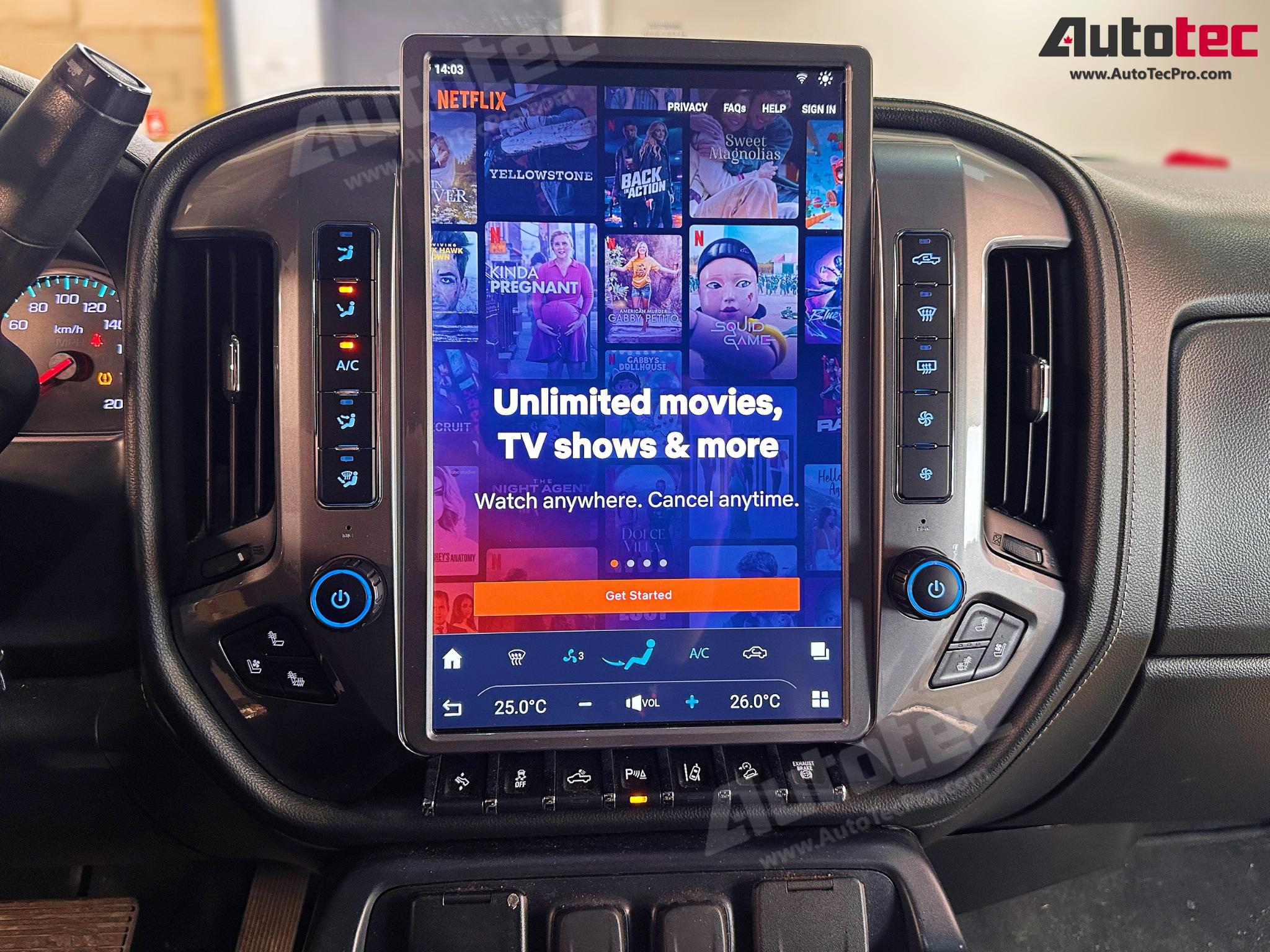 Chevrolet Silverado / GMC Sierra (2014 – 2019) 15.6″ IPS QHD 2K Touch-Screen Navigation & Infotainment System | Android 13 | GPS | BT | Wifi | CarPlay | Onstar | DSP | 4G LTE