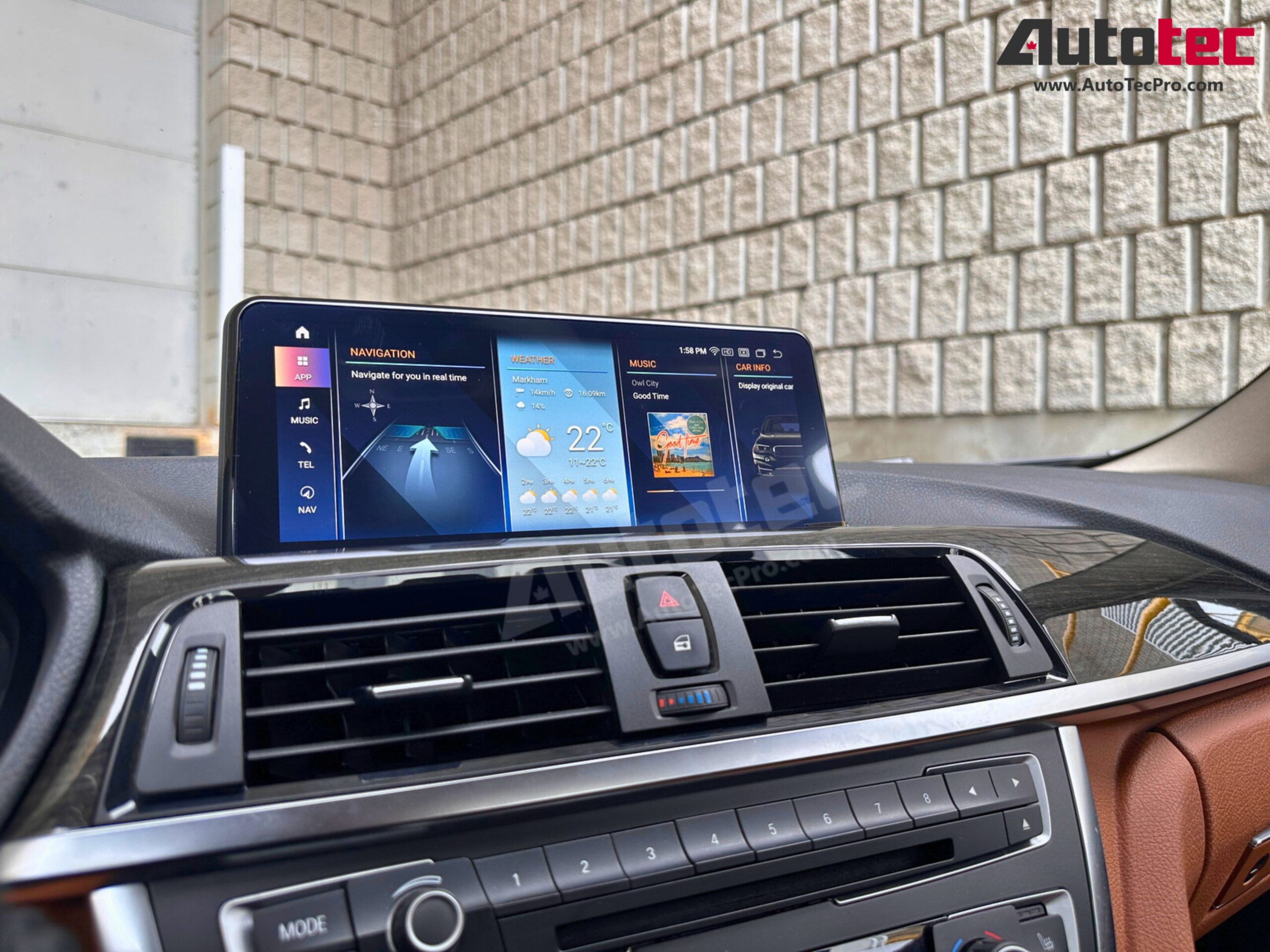 BMW 3 Series (2012 – 2018) F30 / F31 / F34 / F35 OEM FIT 10.25″/12.3″ HD Touch-Screen Navigation & Infotainment System | Android 14 | GPS | BT | Wifi | 4G LTE | Camera | CarPlay