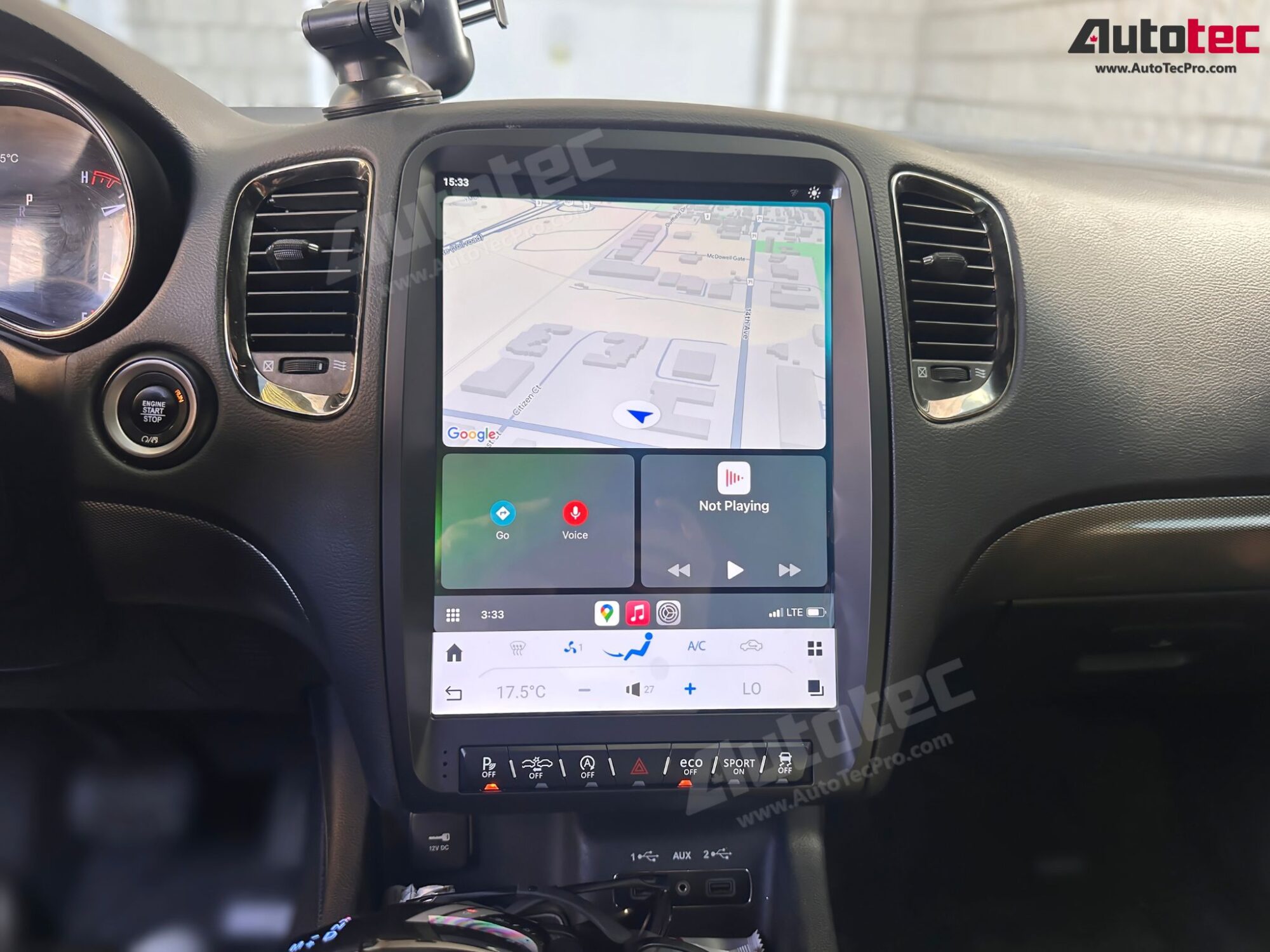 Dodge Durango (2011 – 2013) 13.8″ IPS HD Touch-Screen Android Navigation System | Android 13 | GPS | BT | Wifi | CarPlay | Android Auto | 4G LTE