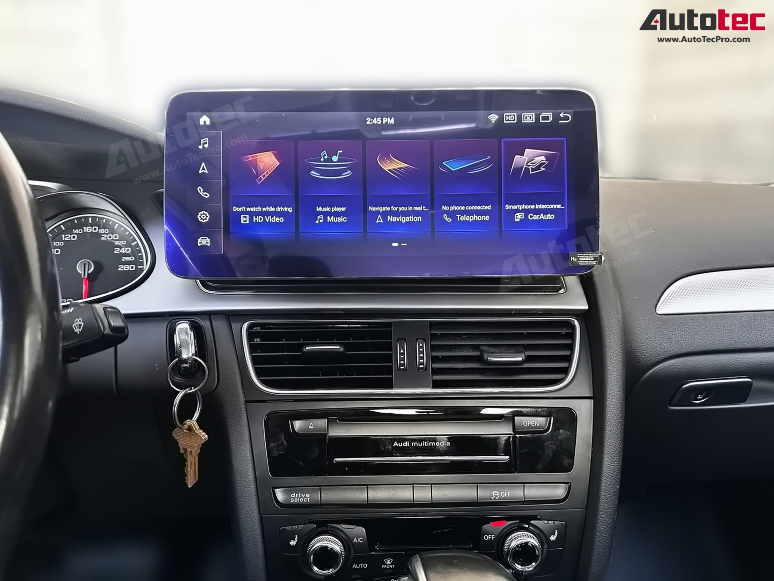 AUDI A4 / A5 (2009 – 2016) OEM FIT 10.25″ / 12.3″ HD IPS Touch-Screen Android Navigation & Infotainment System | Android 14 | GPS | BT | Wifi | 4G LTE | CarPlay | Android Auto | Camera | MMI-3G | MMI-3G+