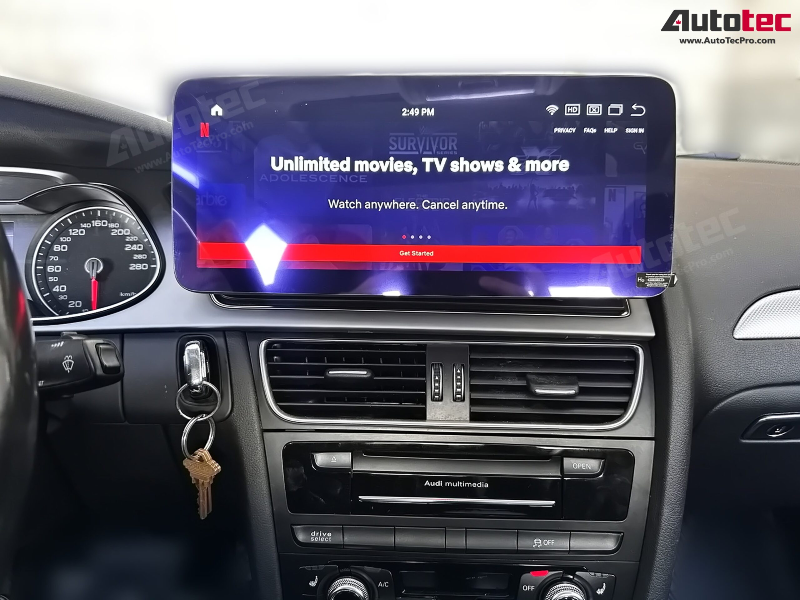 AUDI A4 / A5 (2009 – 2016) OEM FIT 10.25″ / 12.3″ HD IPS Touch-Screen Android Navigation & Infotainment System | Android 14 | GPS | BT | Wifi | 4G LTE | CarPlay | Android Auto | Camera | MMI-3G | MMI-3G+