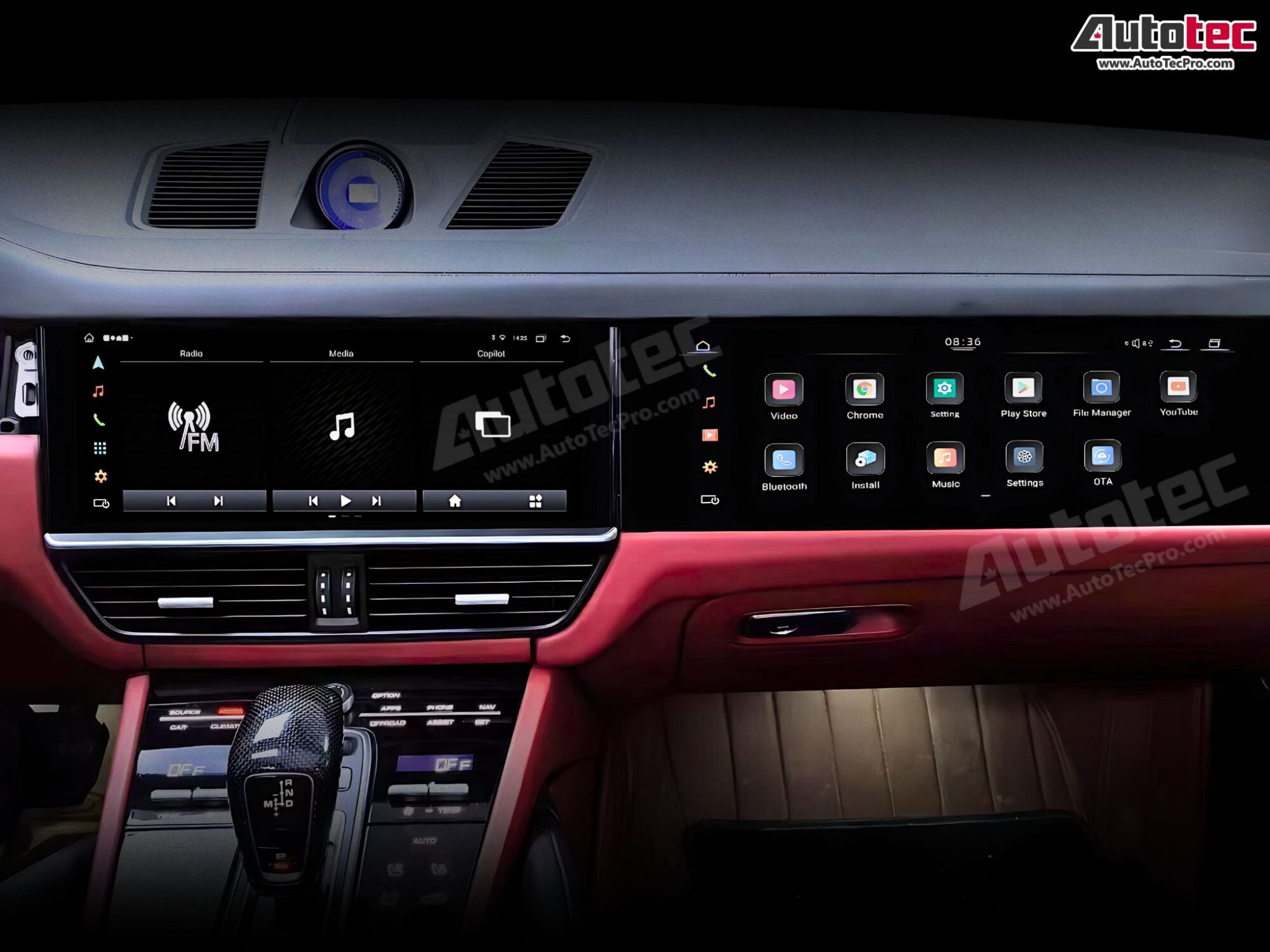 Porsche Cayenne (2017 – 2023) 15″ HD IPS Passenger Side Display | Video In Motion | WiFi | 4G LTE | CarPlay | Android Auto | Plug & Play