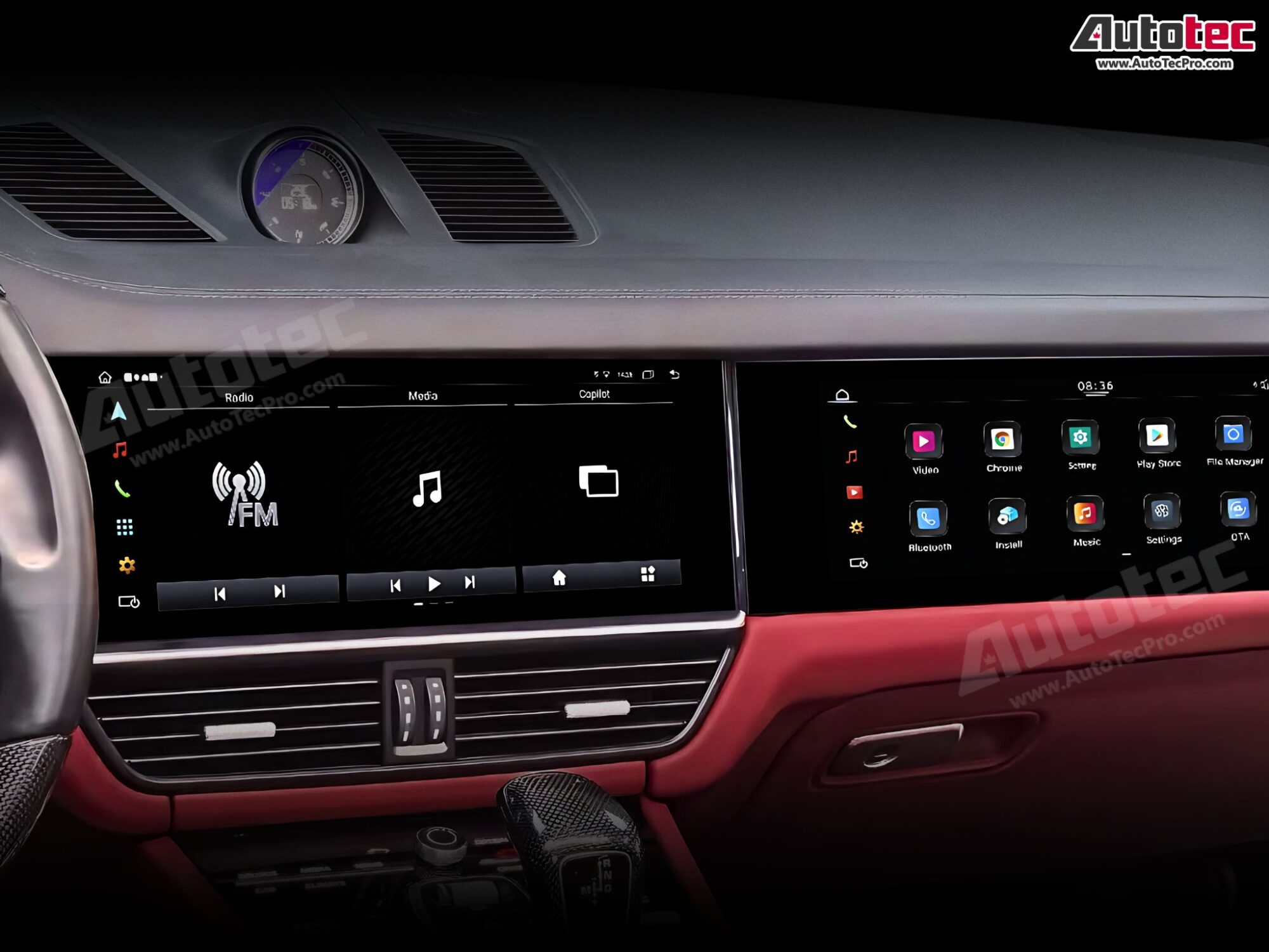 Porsche Cayenne (2017 – 2023) 15″ HD IPS Passenger Side Display | Video In Motion | WiFi | 4G LTE | CarPlay | Android Auto | Plug & Play