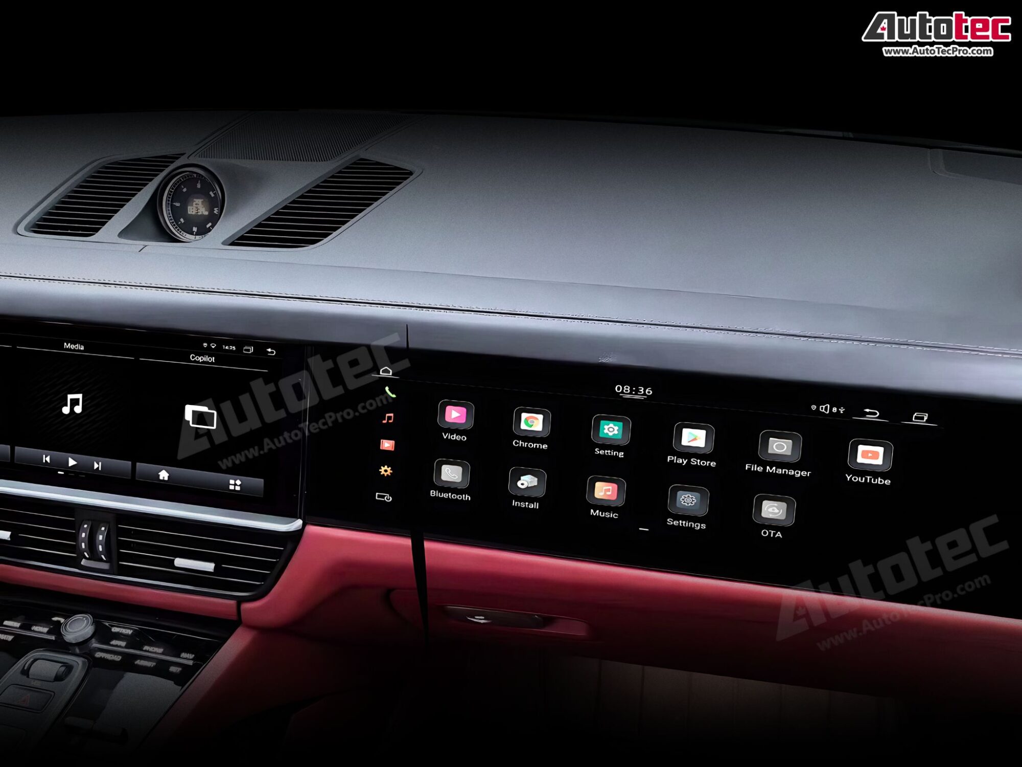 Porsche Cayenne (2017 – 2023) 15″ HD IPS Passenger Side Display | Video In Motion | WiFi | 4G LTE | CarPlay | Android Auto | Plug & Play