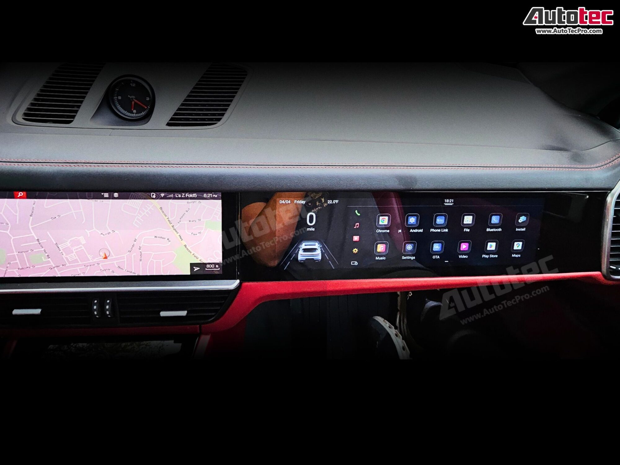 Porsche Cayenne (2017 – 2023) 15″ HD IPS Passenger Side Display | Video In Motion | WiFi | 4G LTE | CarPlay | Android Auto | Plug & Play