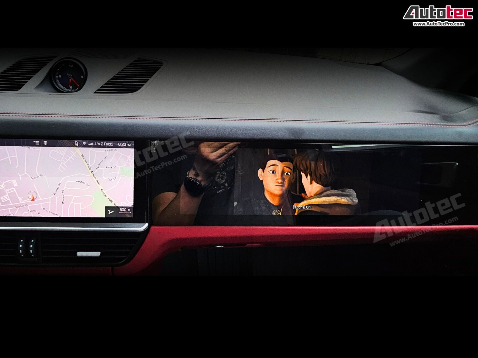 Porsche Cayenne (2017 – 2023) 15″ HD IPS Passenger Side Display | Video In Motion | WiFi | 4G LTE | CarPlay | Android Auto | Plug & Play