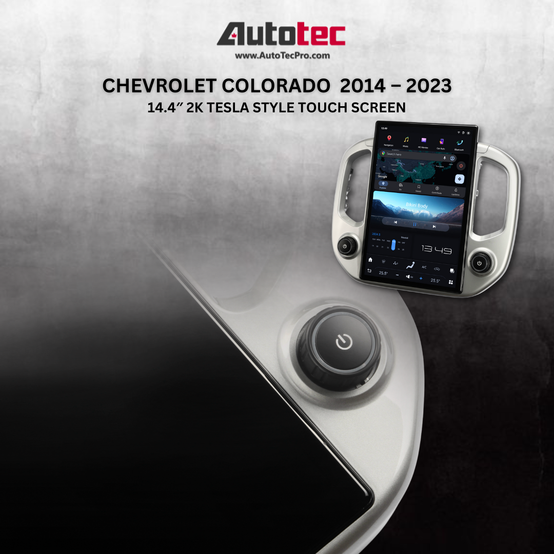 Chevrolet Colorado (2014 – 2023) 14.4″ IPS QHD 2K Touch-Screen Navigation & Infotainment System | Android 13 | GPS | BT | Wifi | CarPlay | Onstar | DSP | 4G LTE