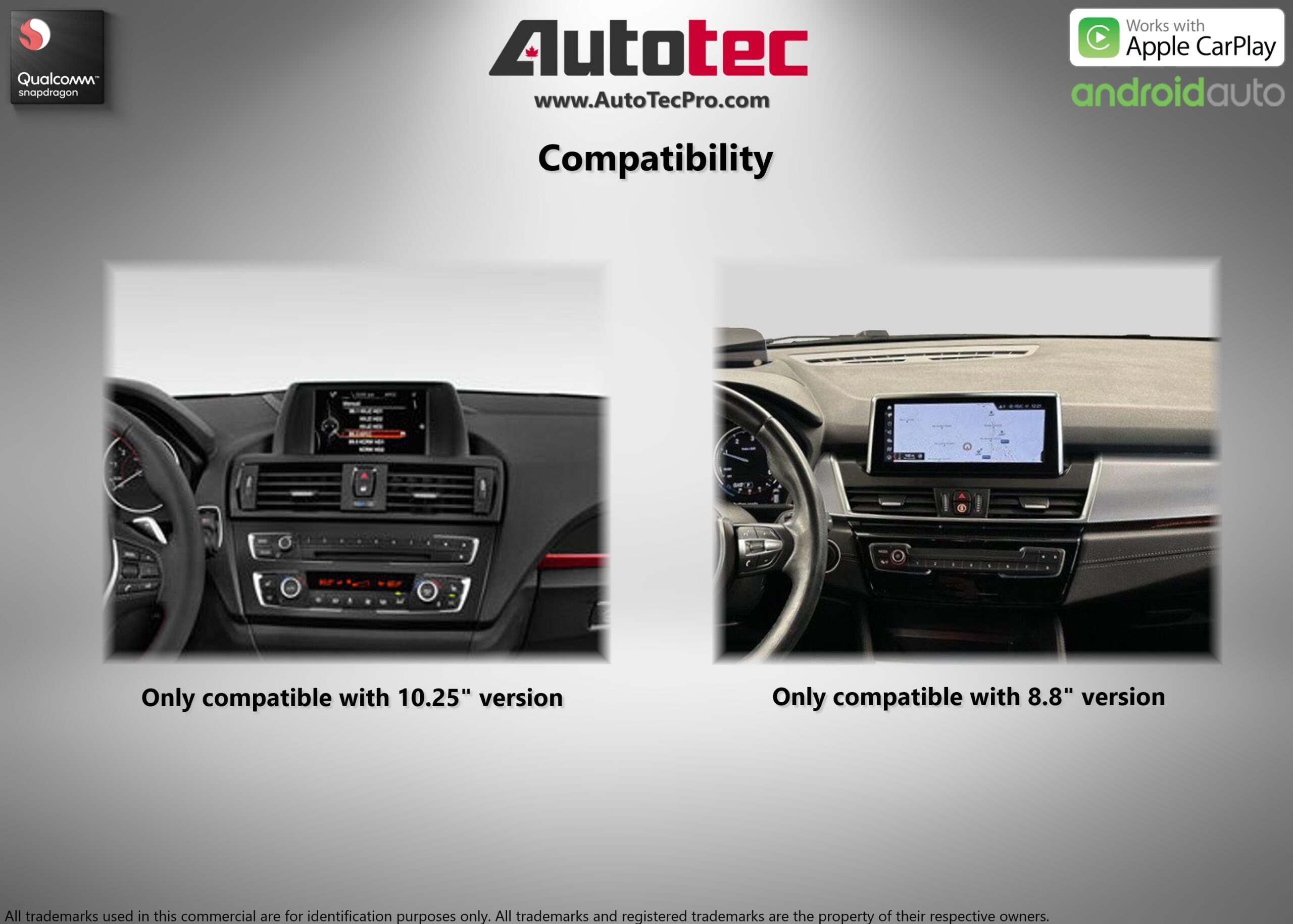 BMW 2 Series (2012 – 2017) F22 / F23 / F87 OEM FIT 8.8″ / 10.25″ HD Touch-Screen Android Navigation System | Android 14 | GPS | BT | Wifi | 4G LTE | Camera | CarPlay