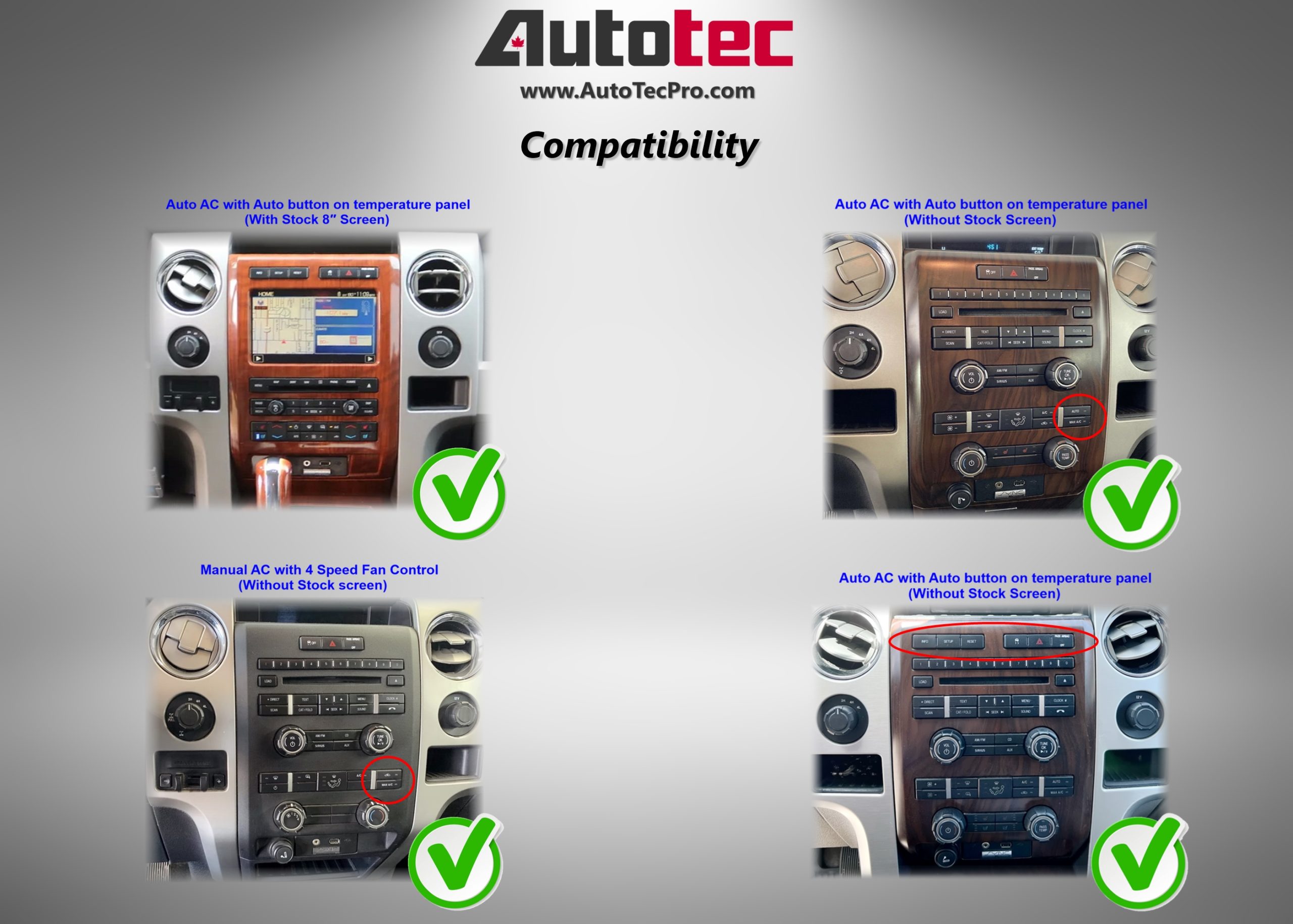 Ford F150 (2009 – 2014)  12.1″ IPS HD Touch-Screen Android Navigation System | Android 13 | GPS | BT | Wifi | CarPlay | Android Auto | 4G LTE