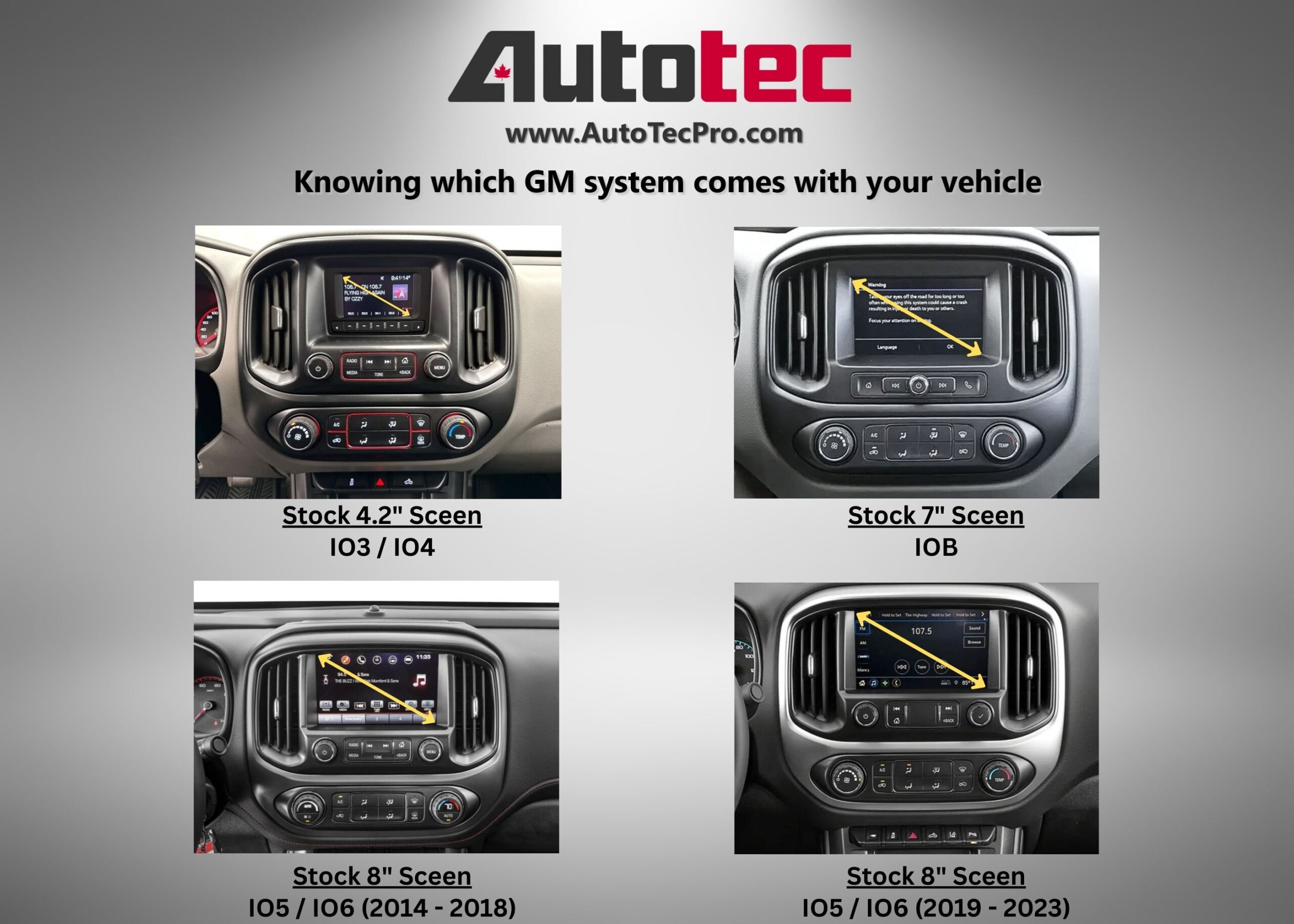 Chevrolet Colorado (2014 – 2023) 14.4″ IPS QHD 2K Touch-Screen Navigation & Infotainment System | Android 13 | GPS | BT | Wifi | CarPlay | Onstar | DSP | 4G LTE