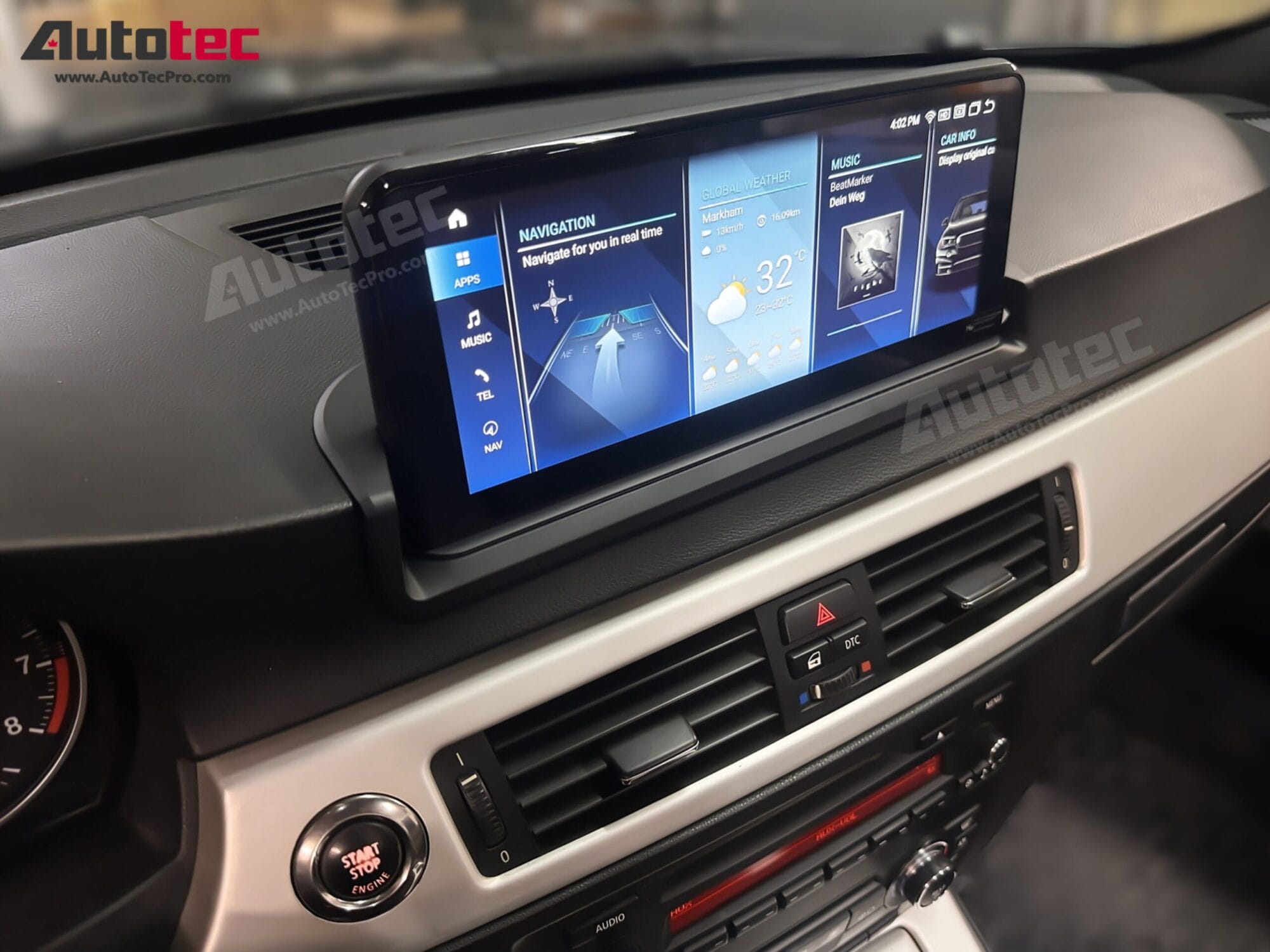 BMW 3 Series (2006 – 2012)  E90 / E91 / E92 OEM FIT 10.25″ /12.5″ HD Touch-Screen Android Navigation System | Android 14 | GPS | BT | Wifi | Camera | CarPlay