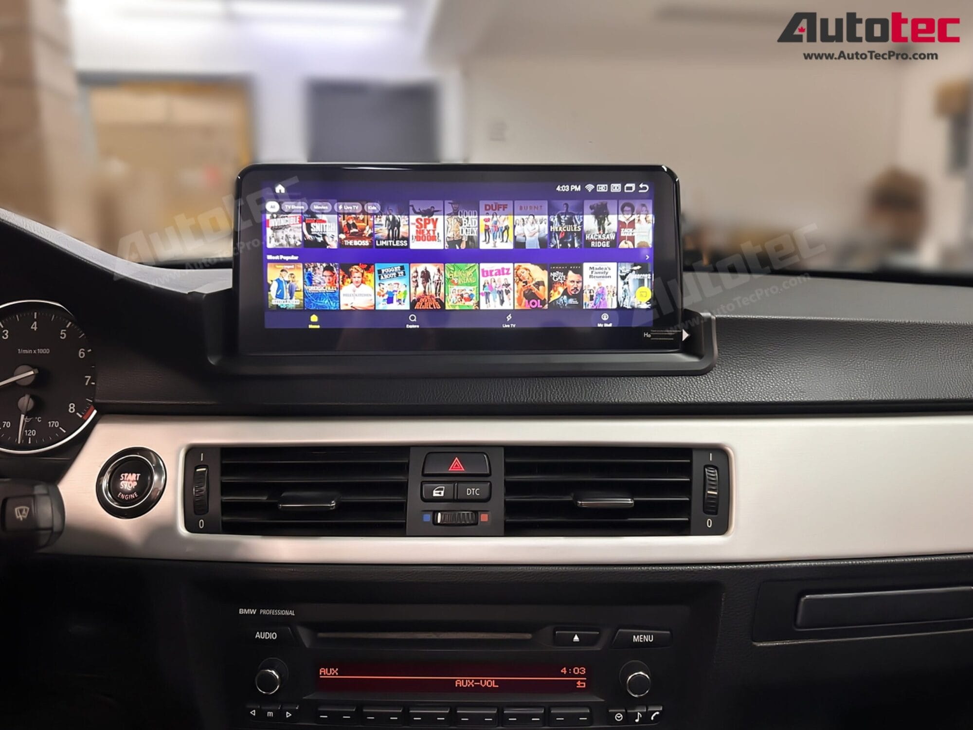 BMW 3 Series (2006 – 2012)  E90 / E91 / E92 OEM FIT 10.25″ /12.5″ HD Touch-Screen Android Navigation System | Android 14 | GPS | BT | Wifi | Camera | CarPlay