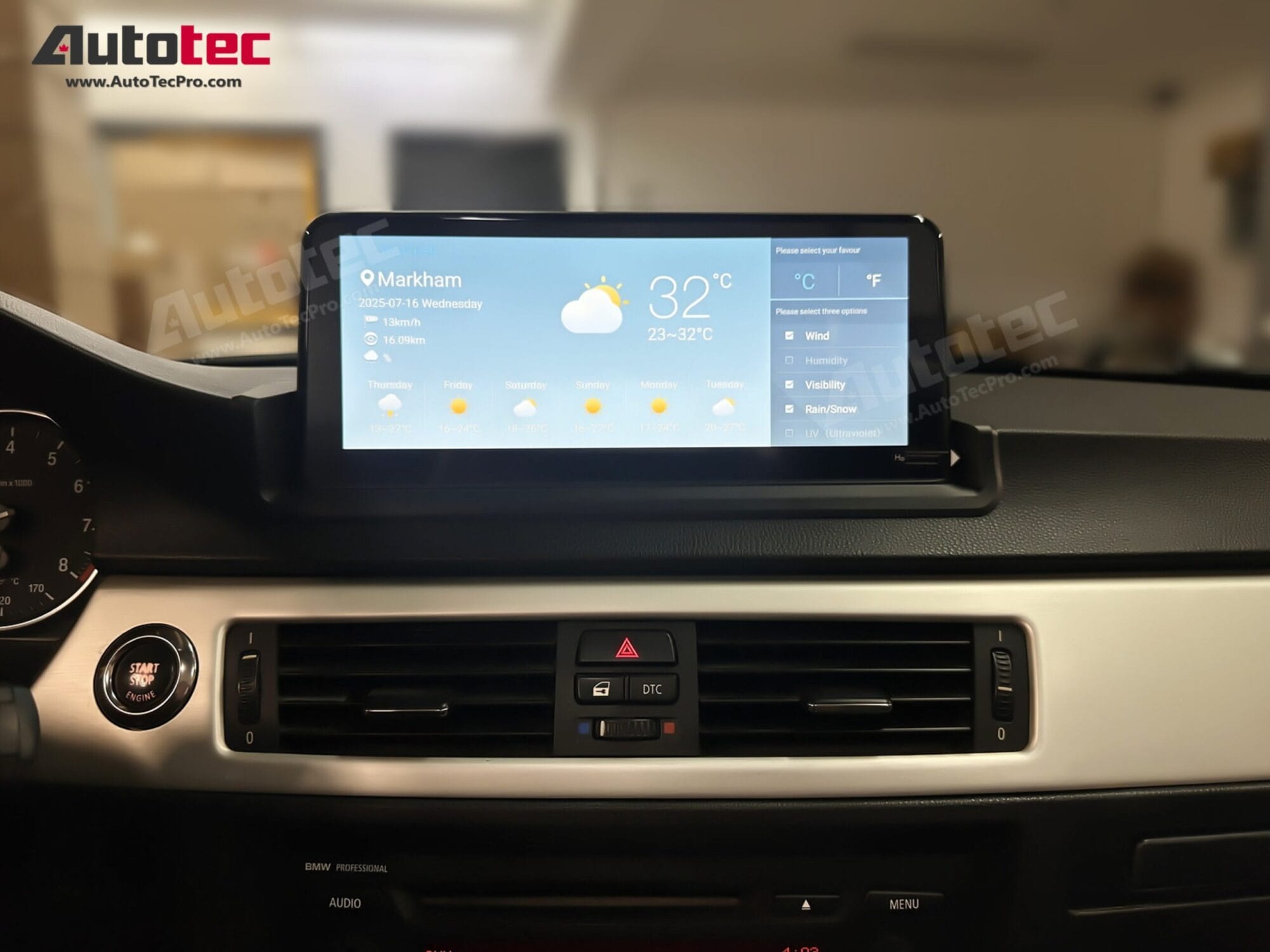 BMW 3 Series (2006 – 2012)  E90 / E91 / E92 OEM FIT 10.25″ /12.5″ HD Touch-Screen Android Navigation System | Android 14 | GPS | BT | Wifi | Camera | CarPlay