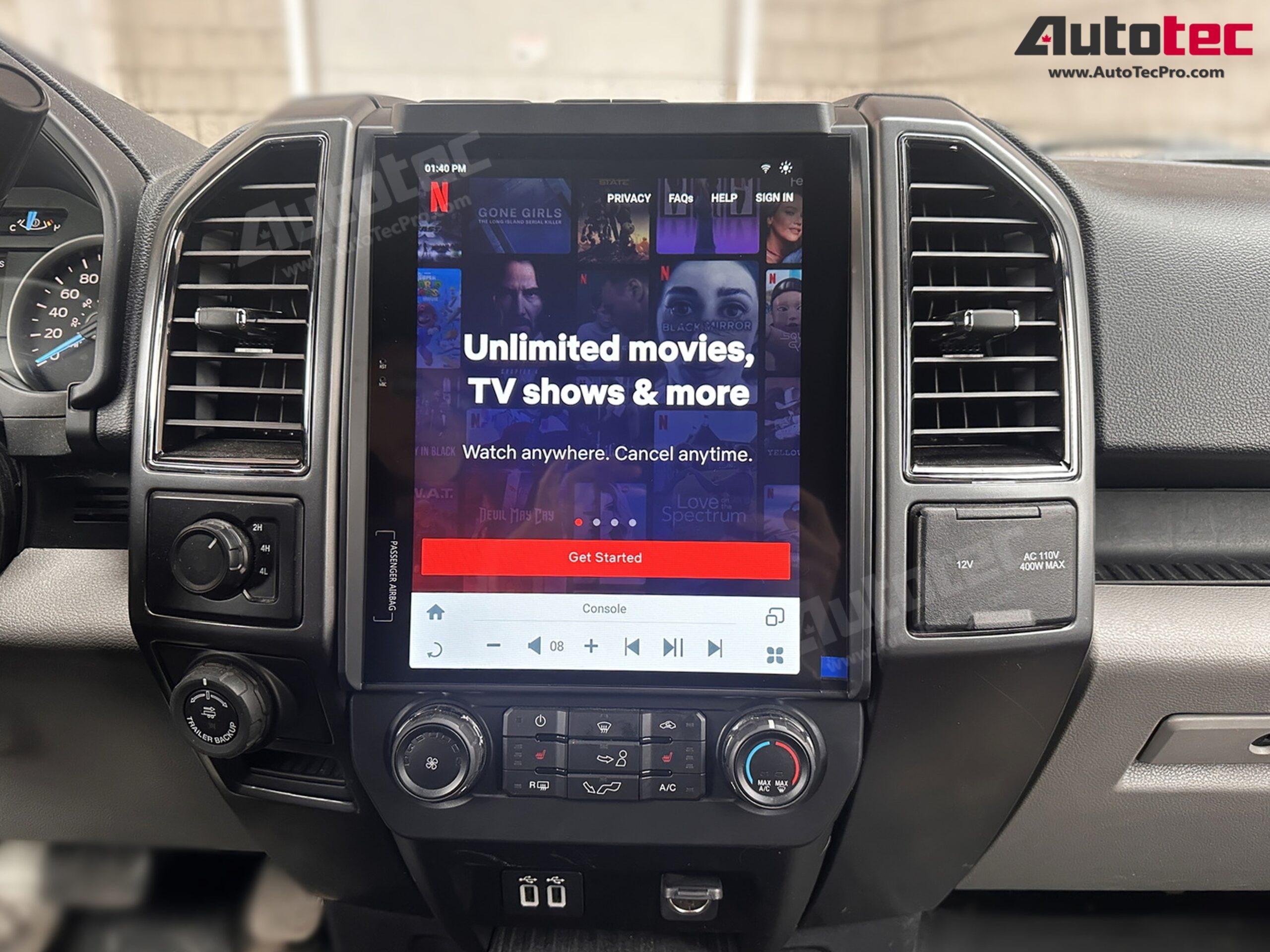 Ford F150 (2015 – 2021) 12.1″ IPS Touch-Screen Android Navigation System | Android 13 | GPS | BT | Wifi | CarPlay | SYNC | 4G LTE