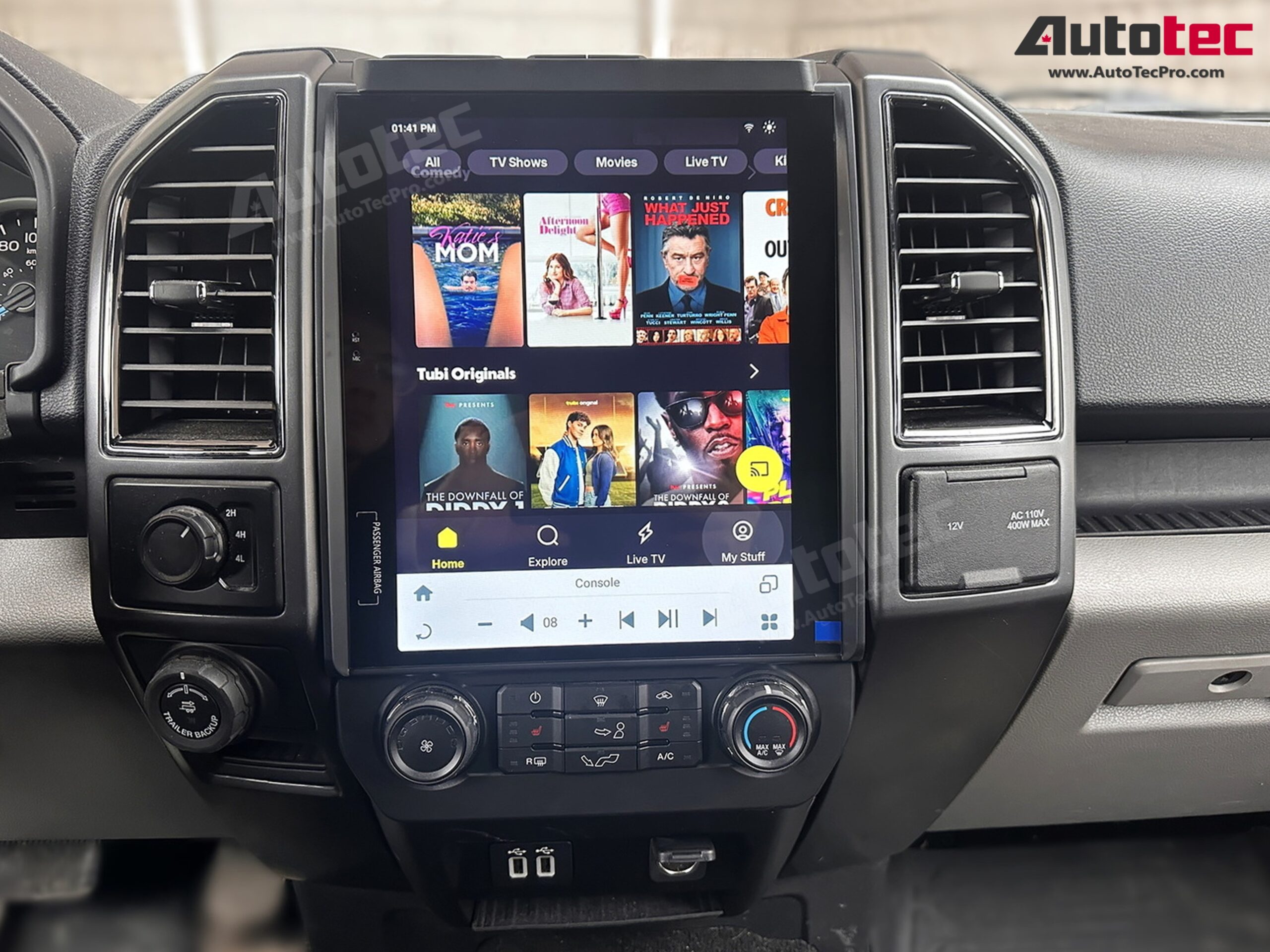 Ford F150 (2015 – 2021) 12.1″ IPS Touch-Screen Android Navigation System | Android 13 | GPS | BT | Wifi | CarPlay | SYNC | 4G LTE